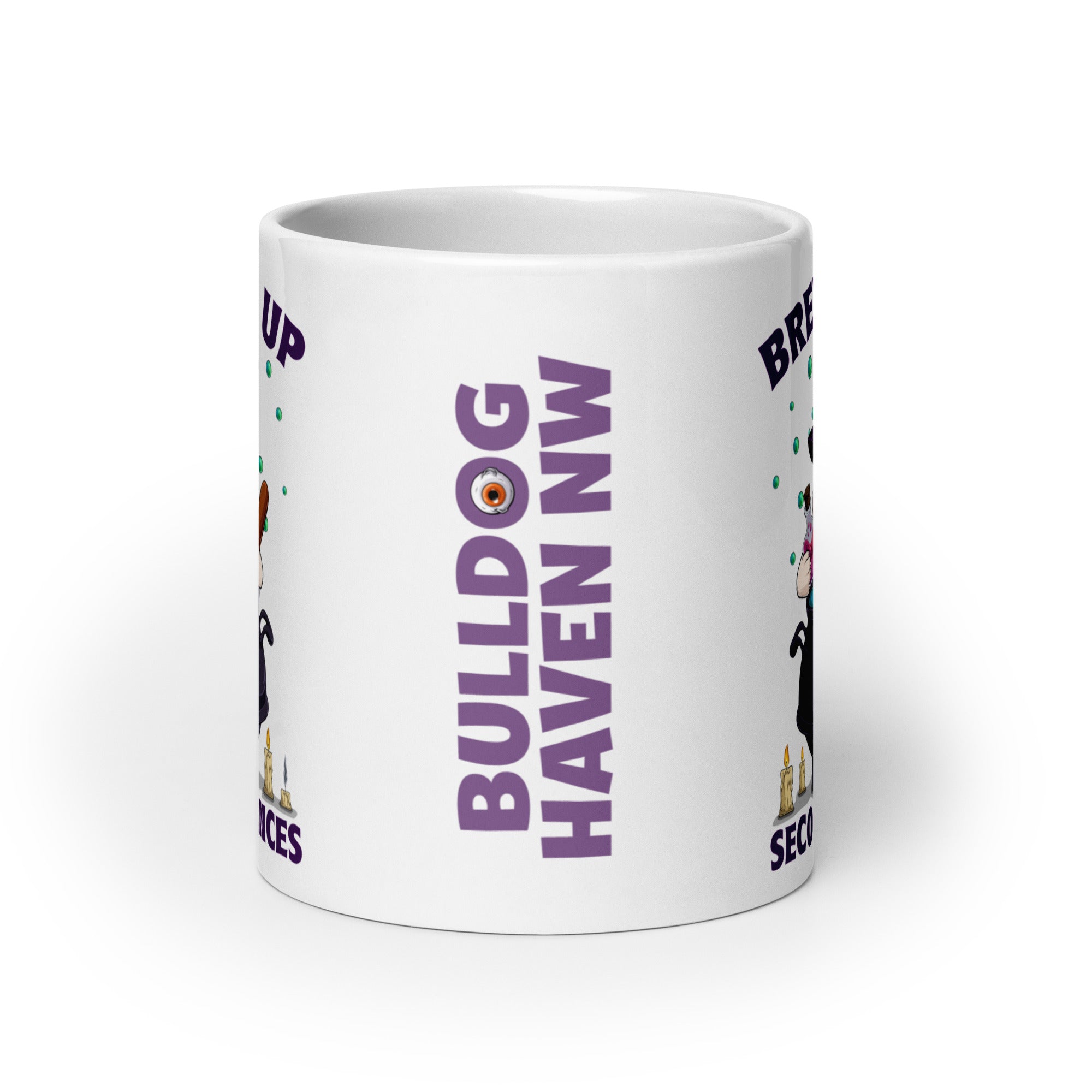 "Brewing Up Second Chances" BHNW Bulldog Halloween Mug