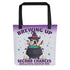 “Brewing Up Second Chances” BHNW Bulldog Witch Tote Bag