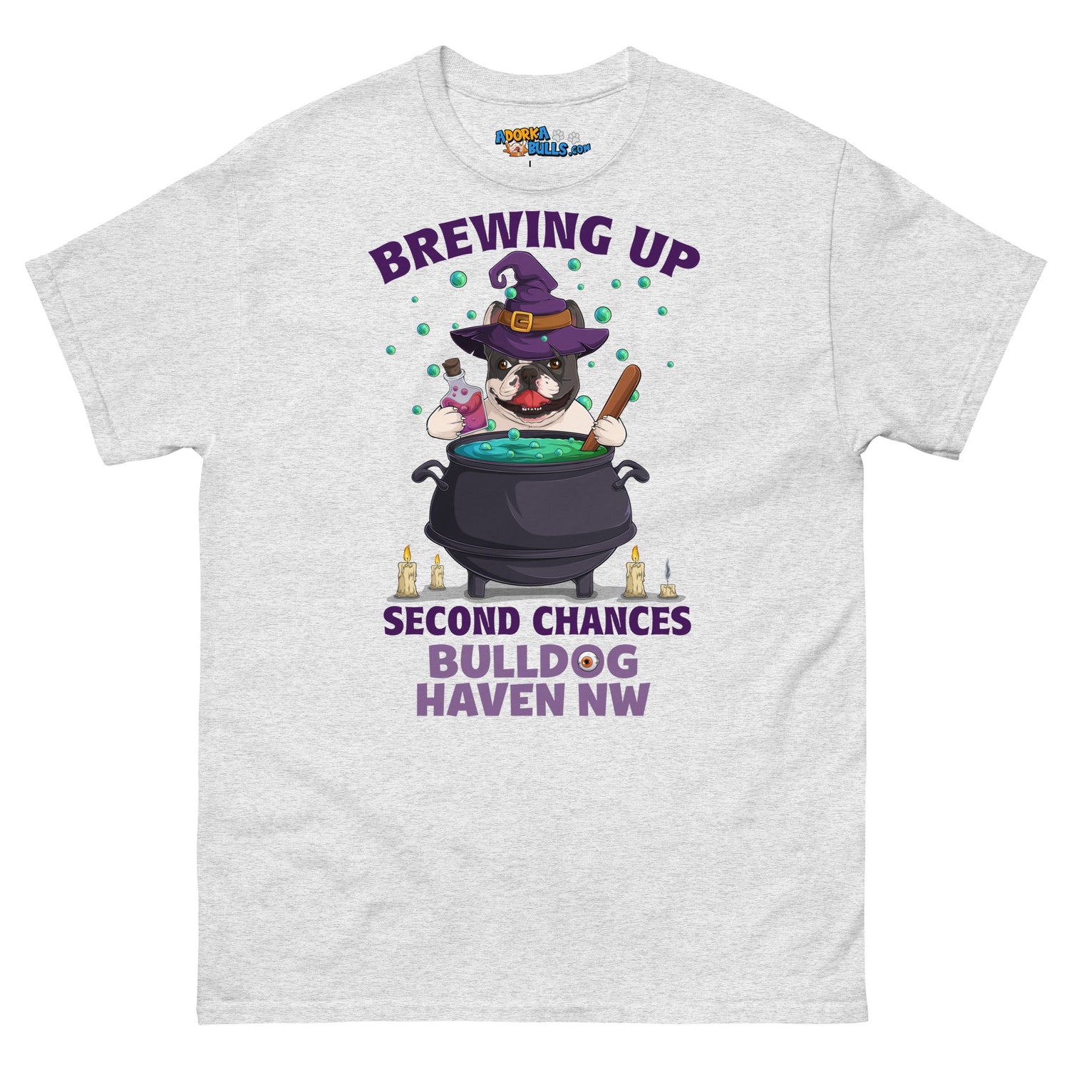 "Brewing Up Second Chances" BHNW Frenchie Halloween Men’s T-Shirt