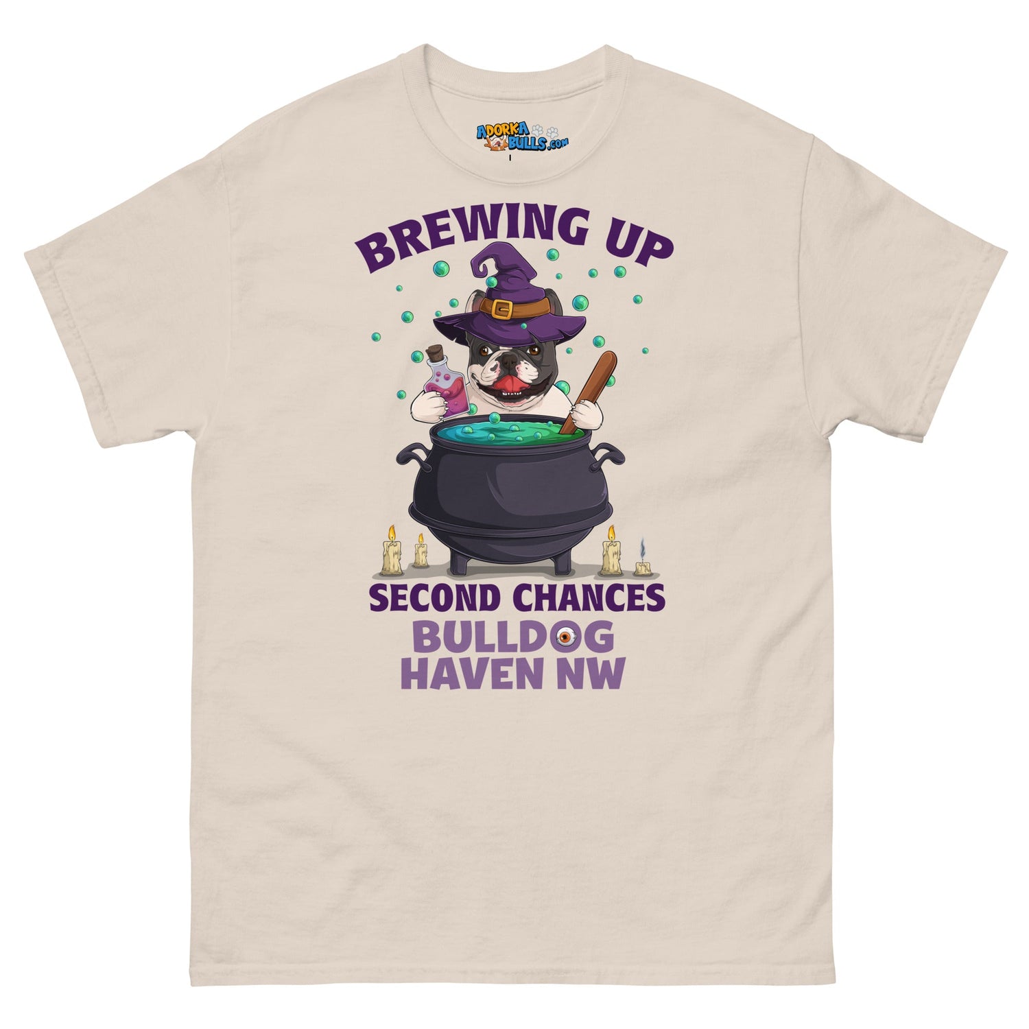 "Brewing Up Second Chances" BHNW Frenchie Halloween Men’s T-Shirt
