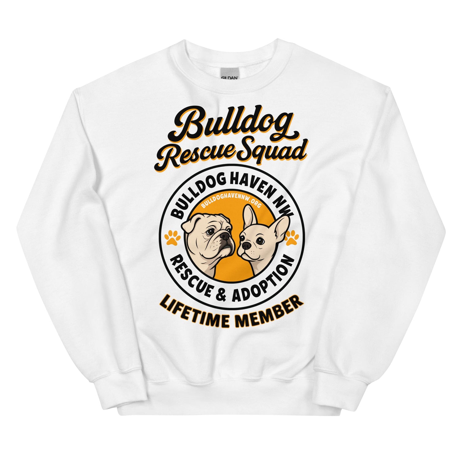 "Bulldog Rescue Squad" Bulldog Haven NW Sweatshirt