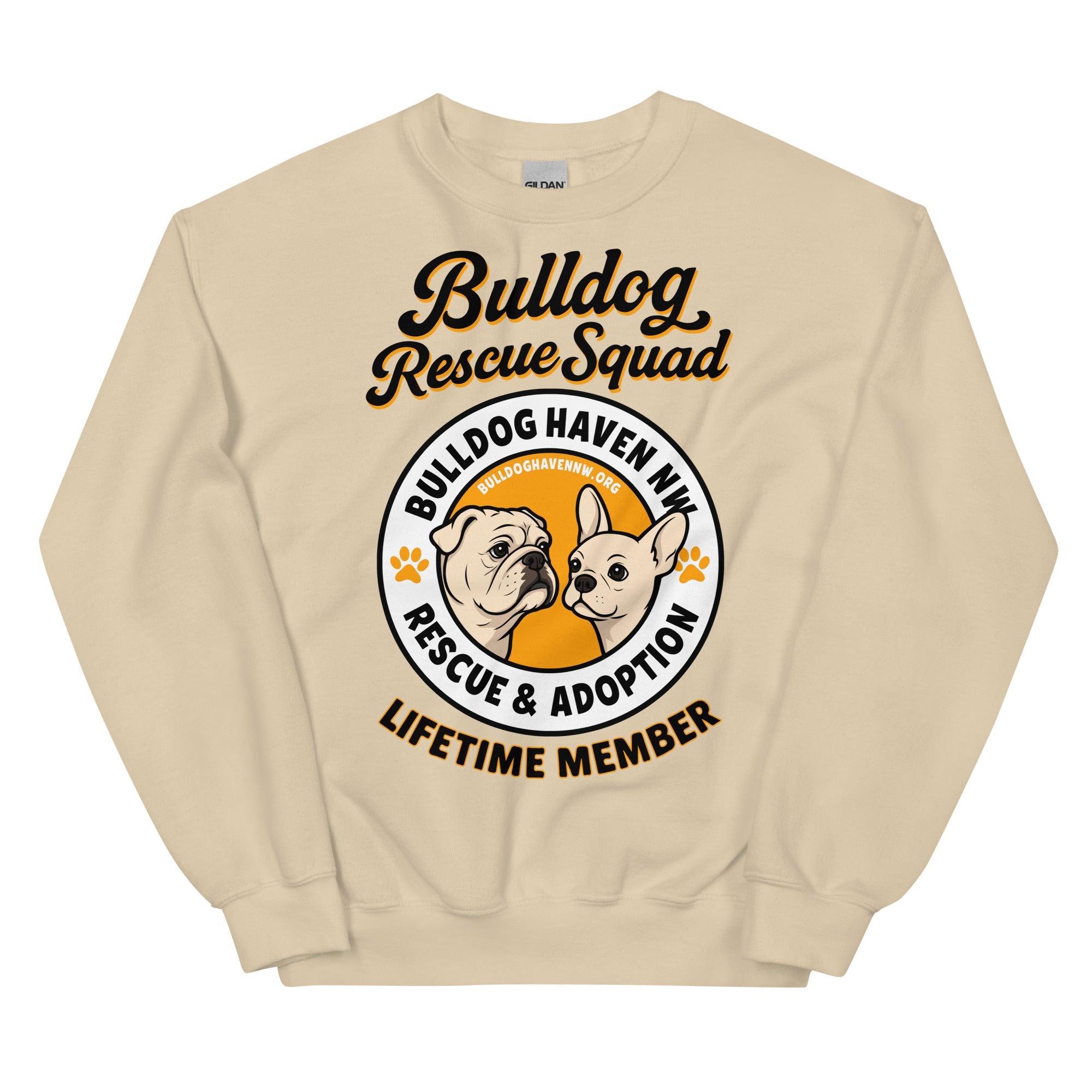 "Bulldog Rescue Squad" Bulldog Haven NW Sweatshirt