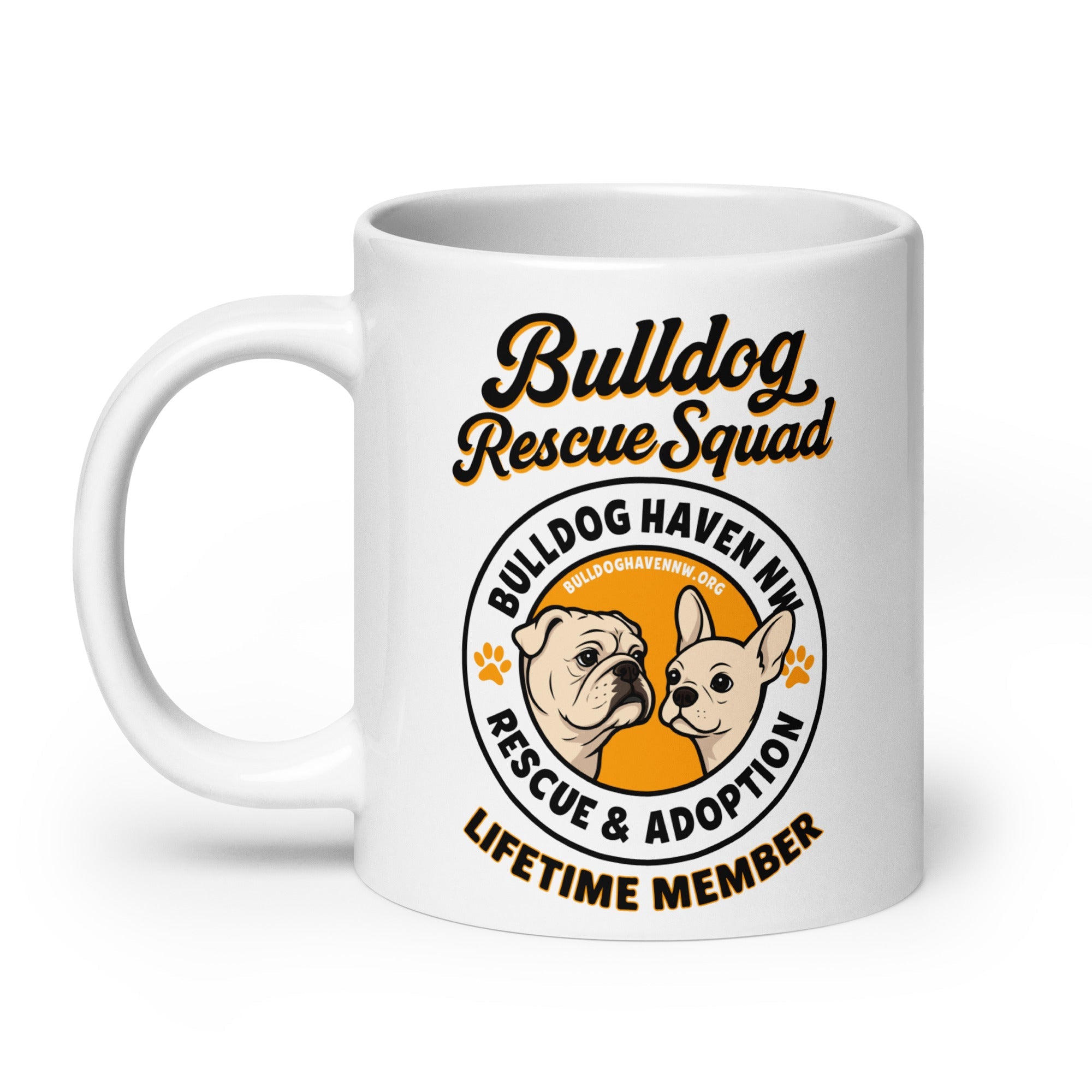“Bulldog Rescue Squad” Lifetime Member BHNW Mug