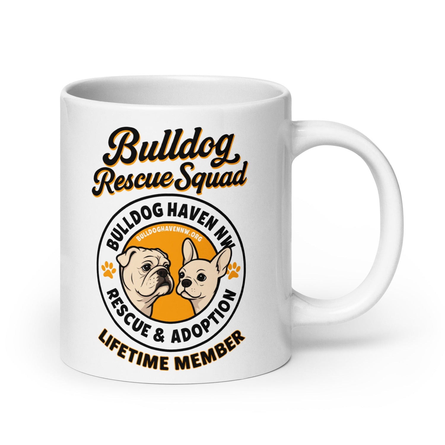 “Bulldog Rescue Squad” Lifetime Member BHNW Mug