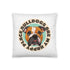 "Bulldogs Are My Happy Place" English Bulldog Throw Pillow