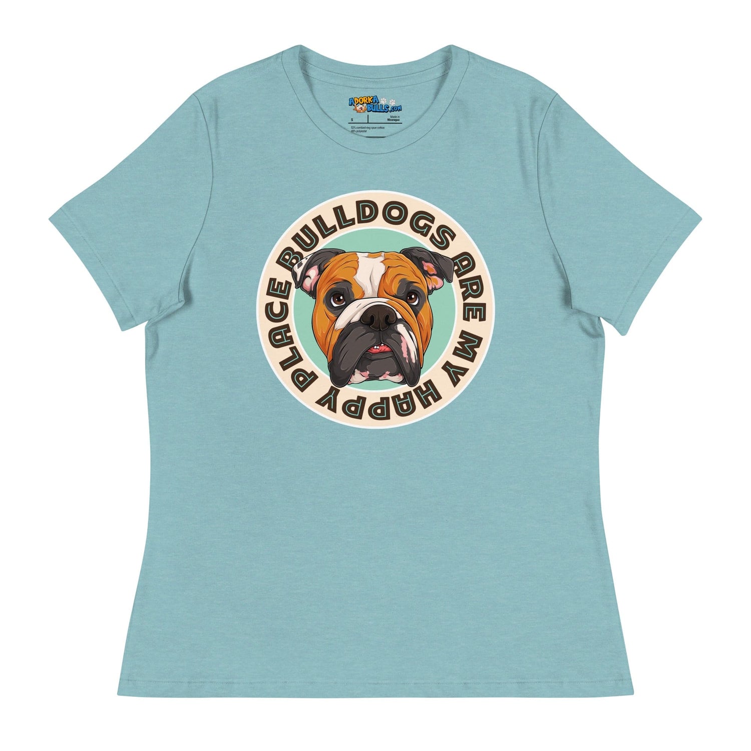 "Bulldogs Are My Happy Place" English Bulldog Women&