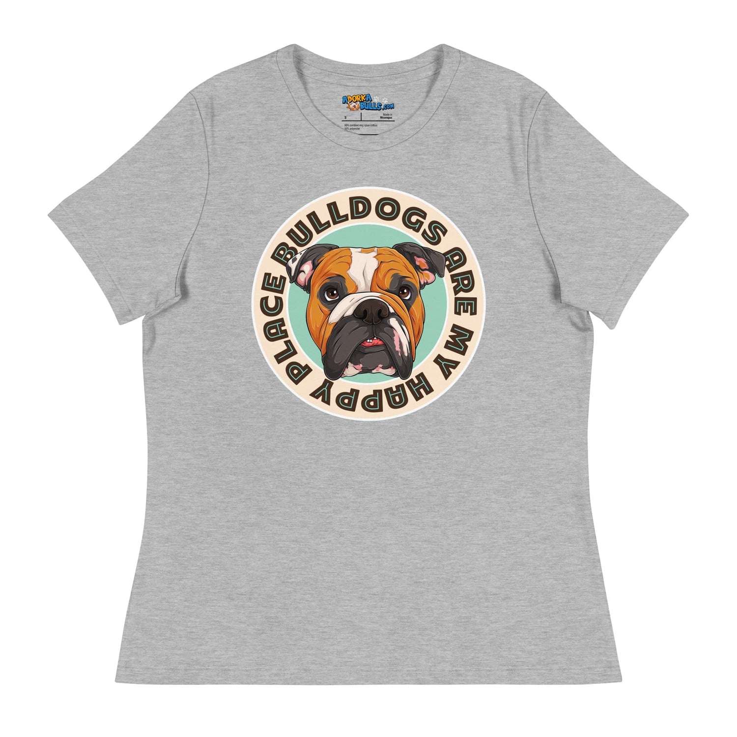 "Bulldogs Are My Happy Place" English Bulldog Women&