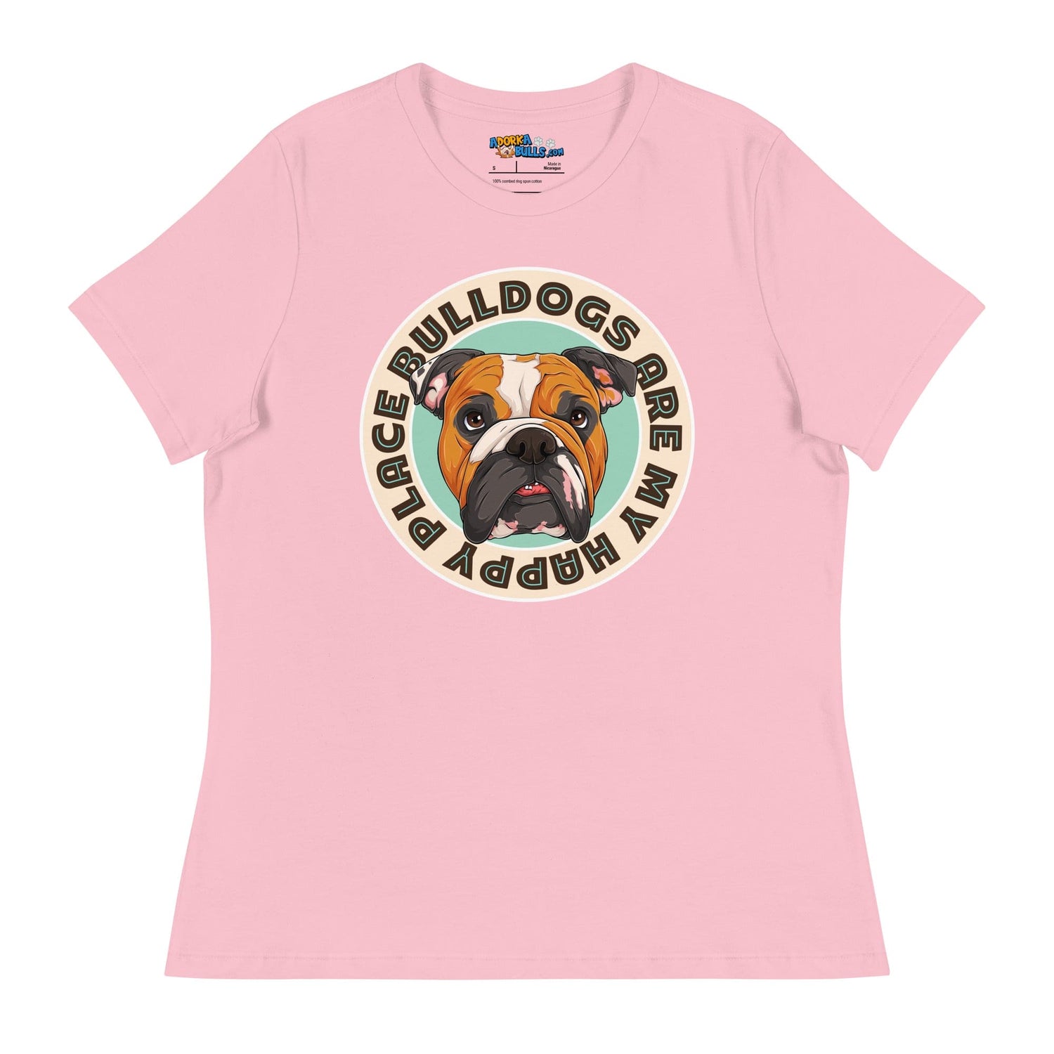 "Bulldogs Are My Happy Place" English Bulldog Women&