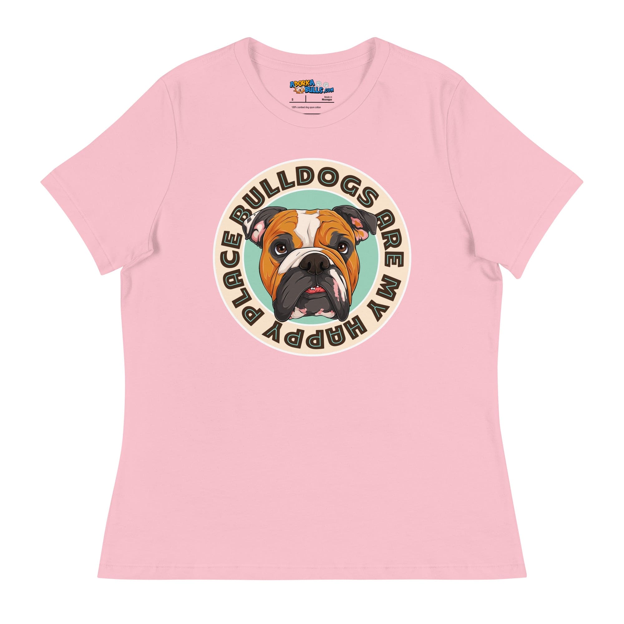 "Bulldogs Are My Happy Place" English Bulldog Women&