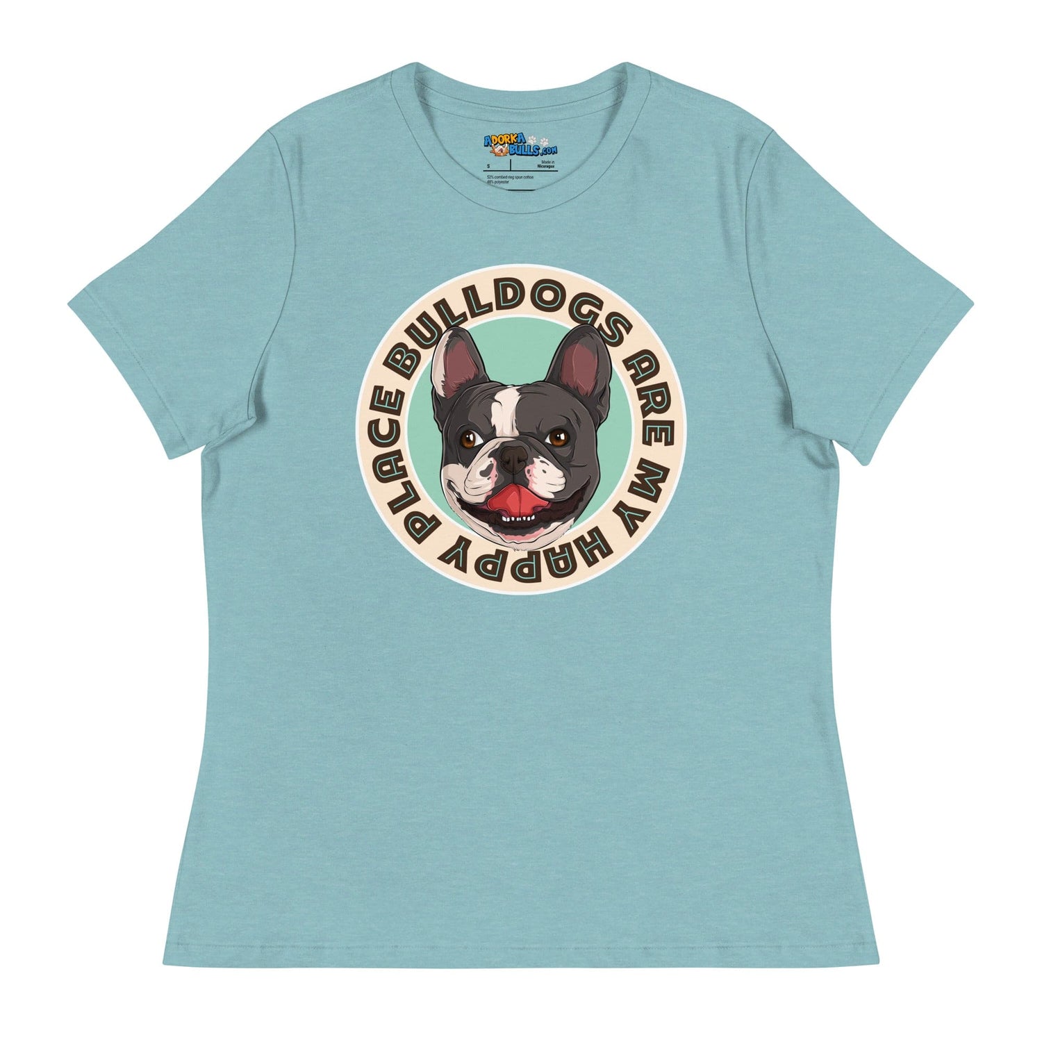 "Bulldogs Are My Happy Place" French Bulldog Women&