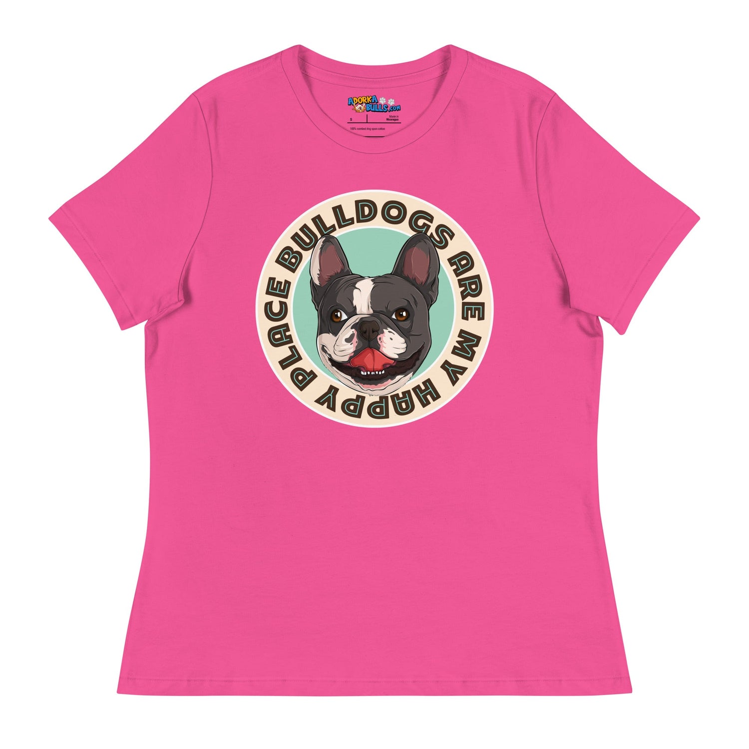 "Bulldogs Are My Happy Place" French Bulldog Women&