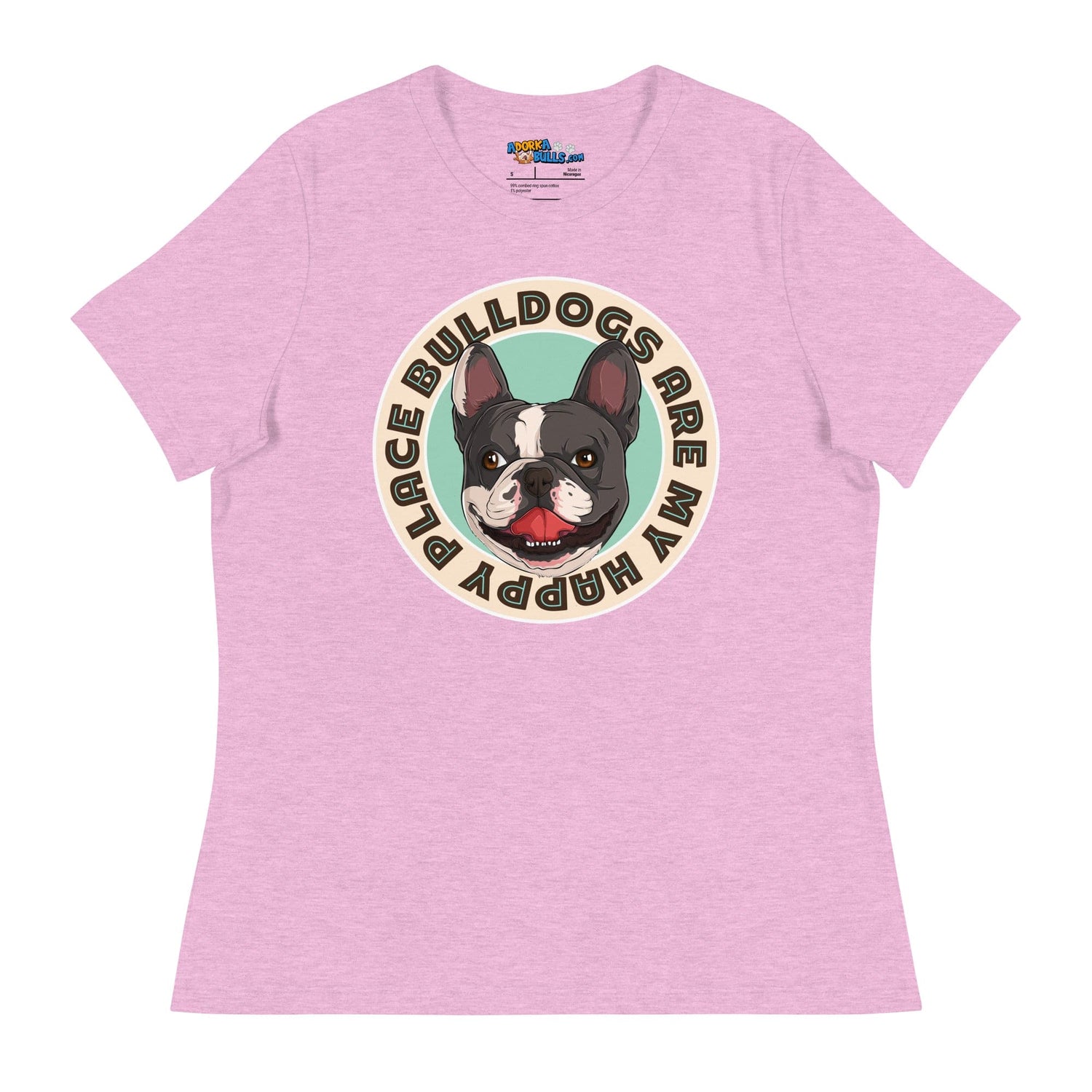 "Bulldogs Are My Happy Place" French Bulldog Women&