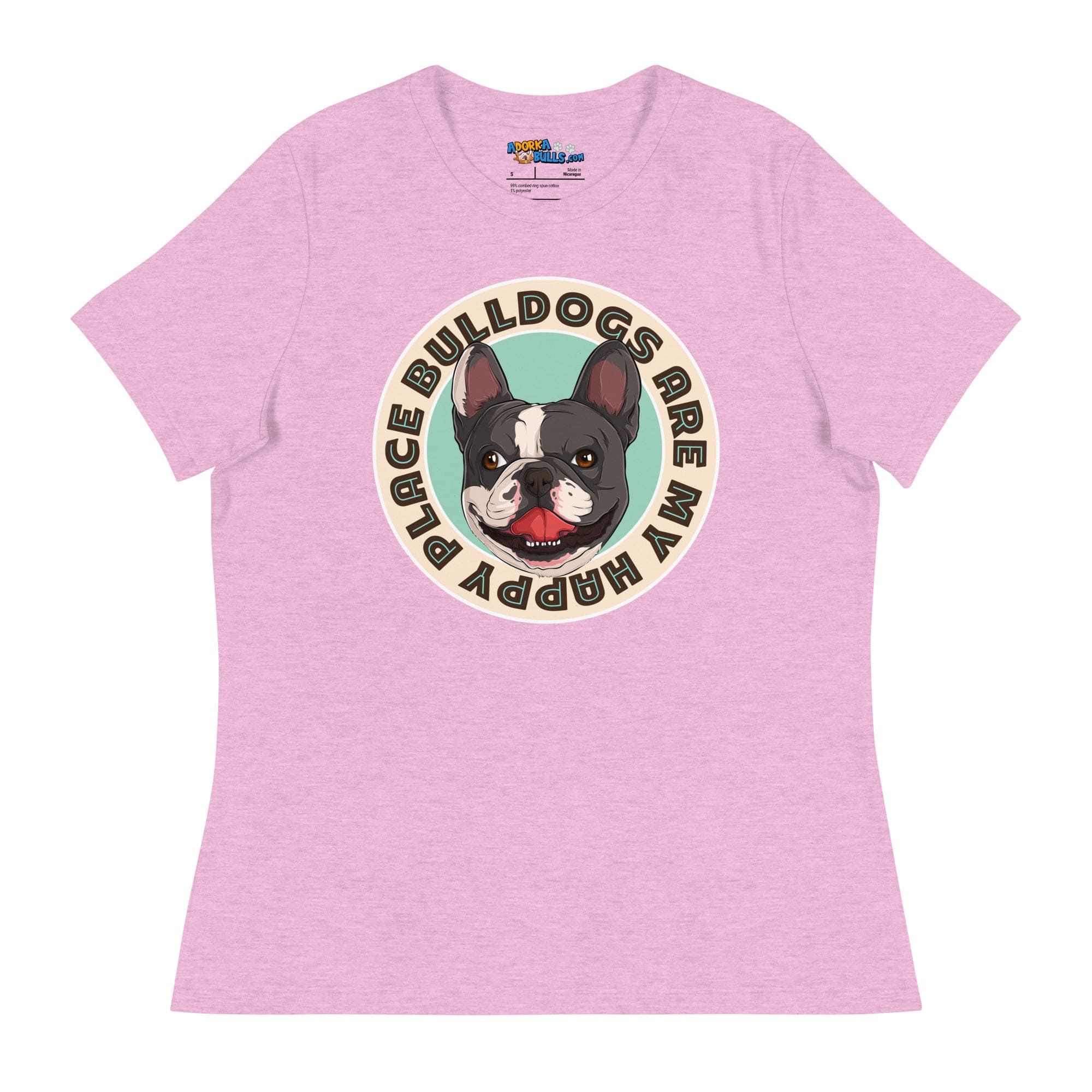 "Bulldogs Are My Happy Place" French Bulldog Women&