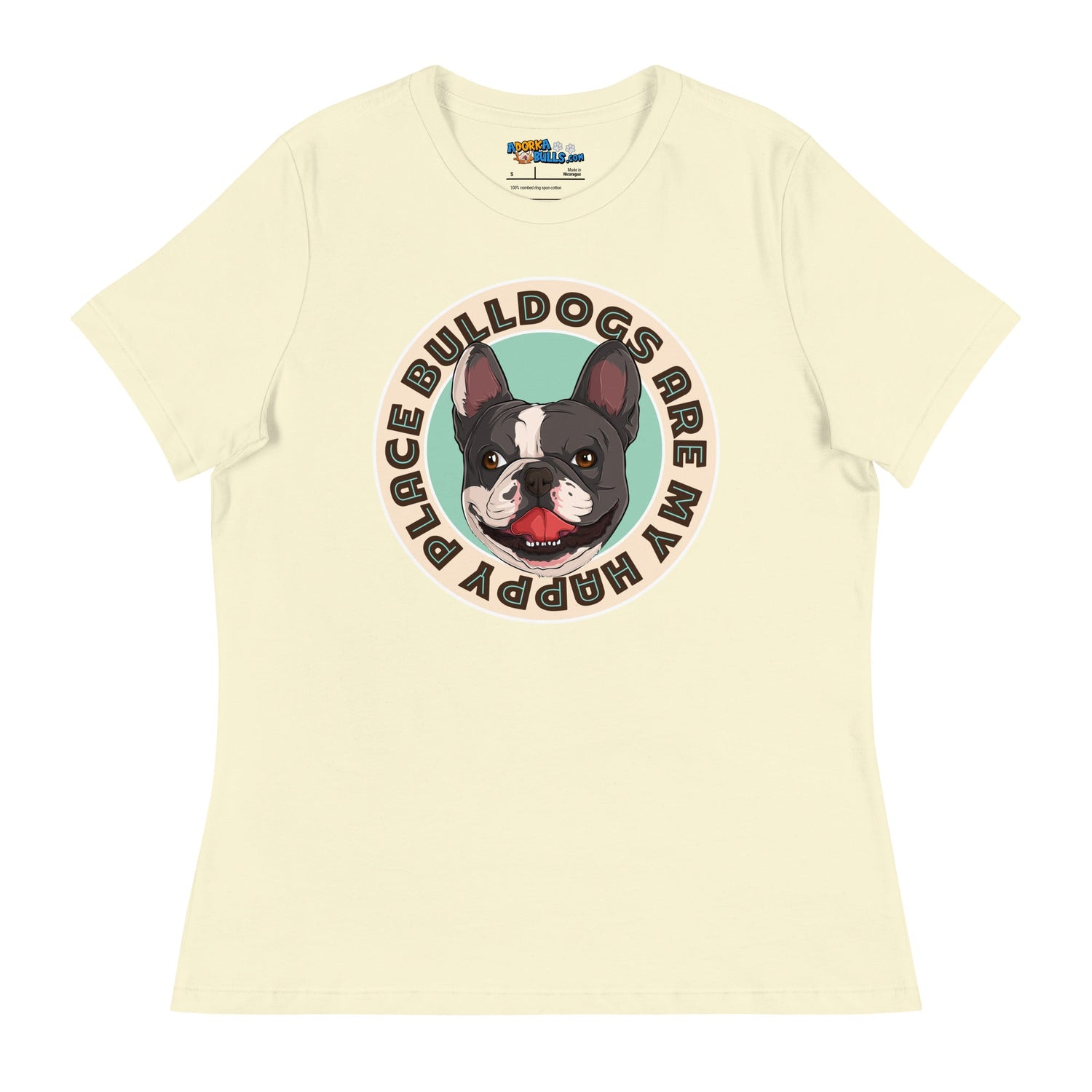 "Bulldogs Are My Happy Place" French Bulldog Women&