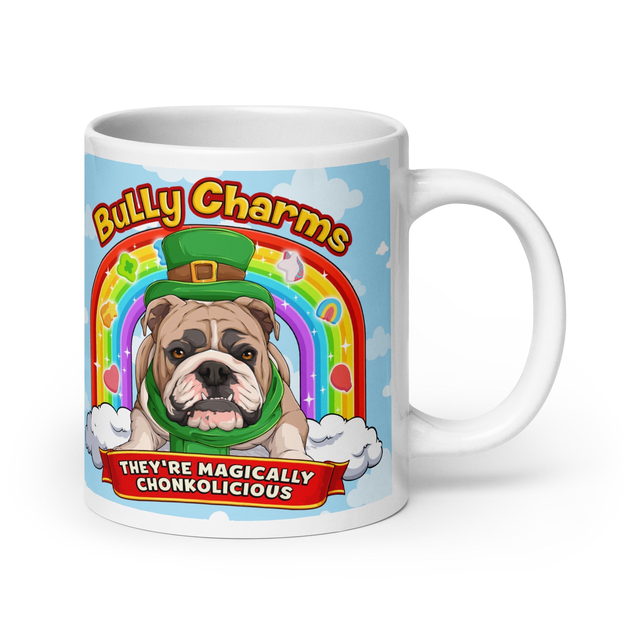 "Bully Charms" Mug (20oz) | Fawn & White Colored