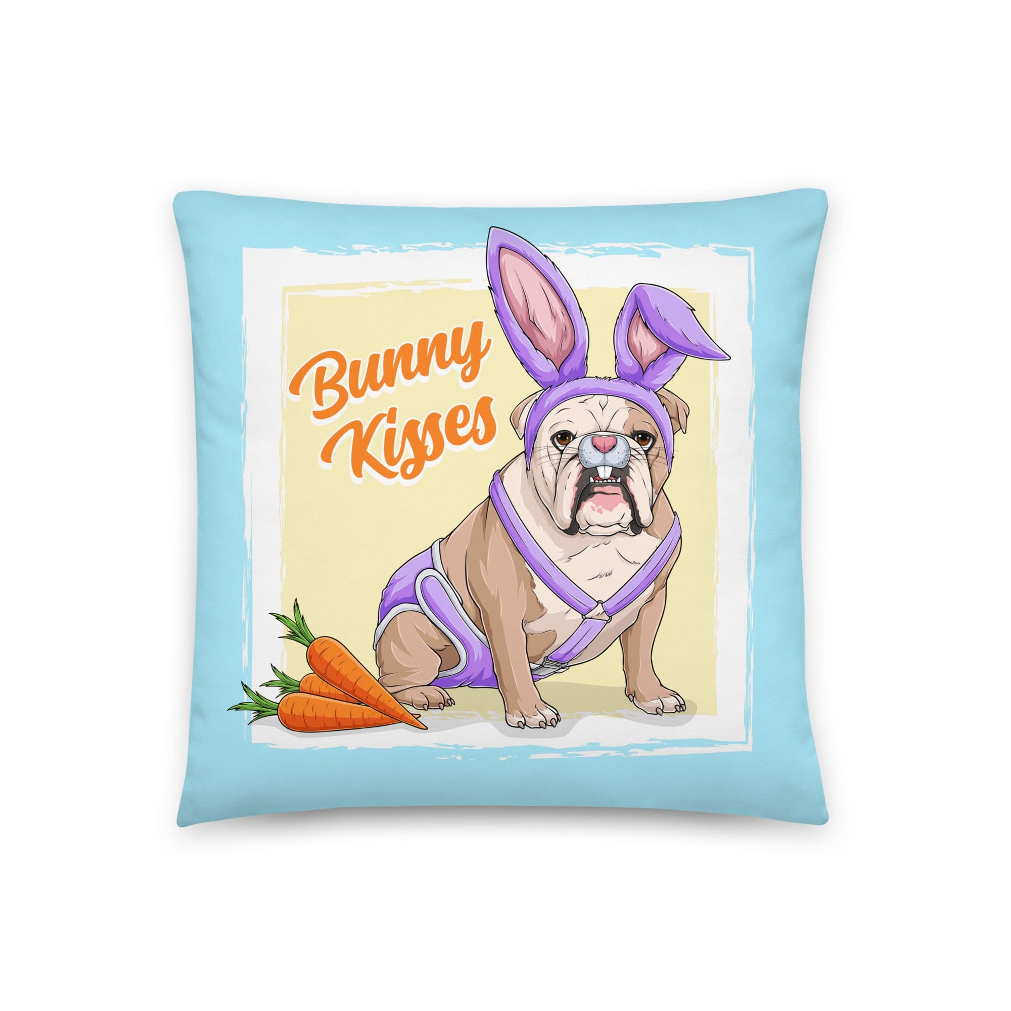 Bunny Kisses throw Pillow