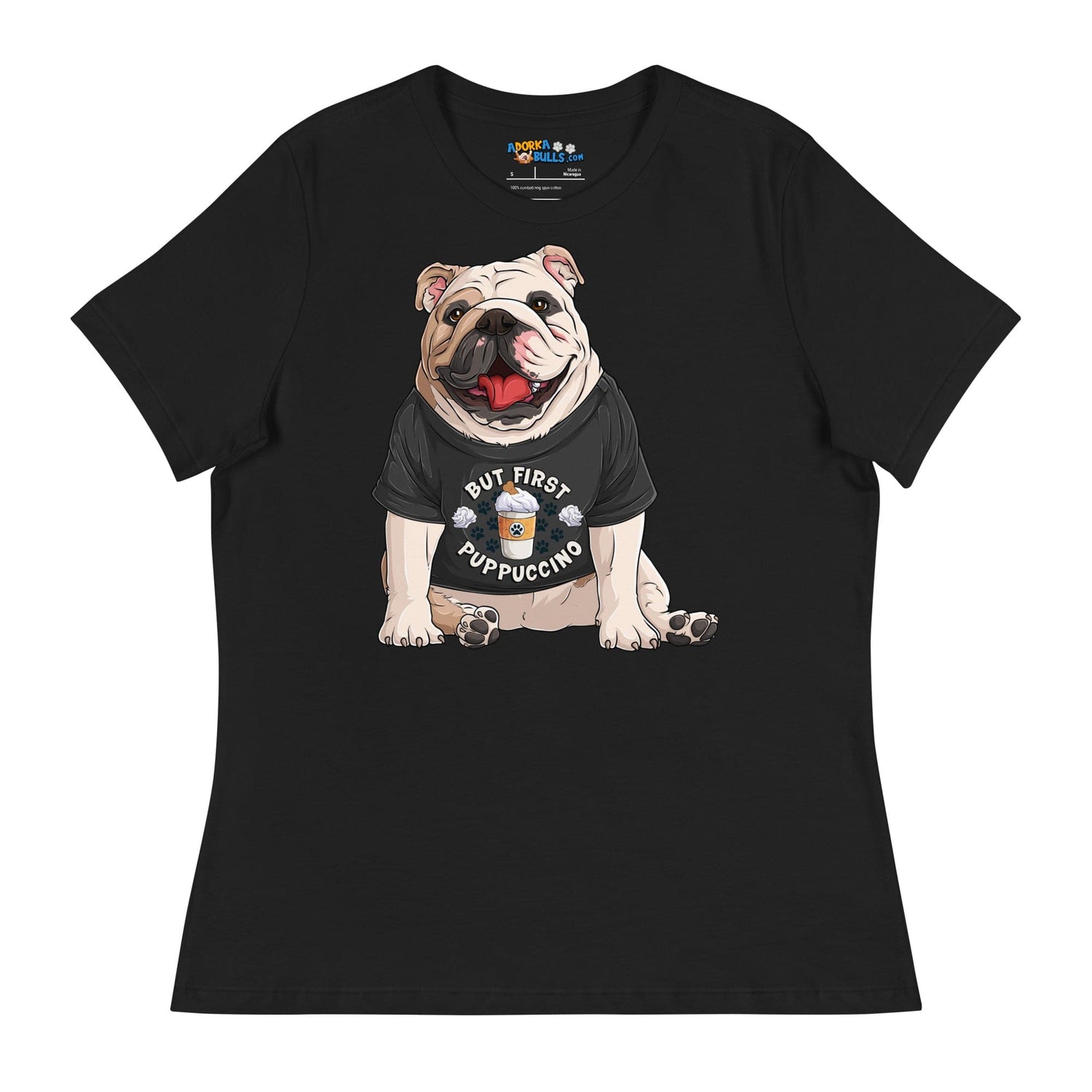 "But First Puppucinno" English Bulldog Women&