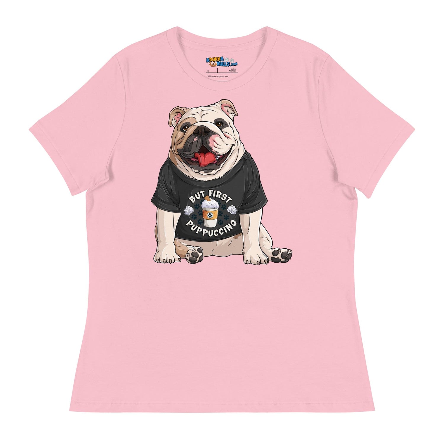 "But First Puppucinno" English Bulldog Women&