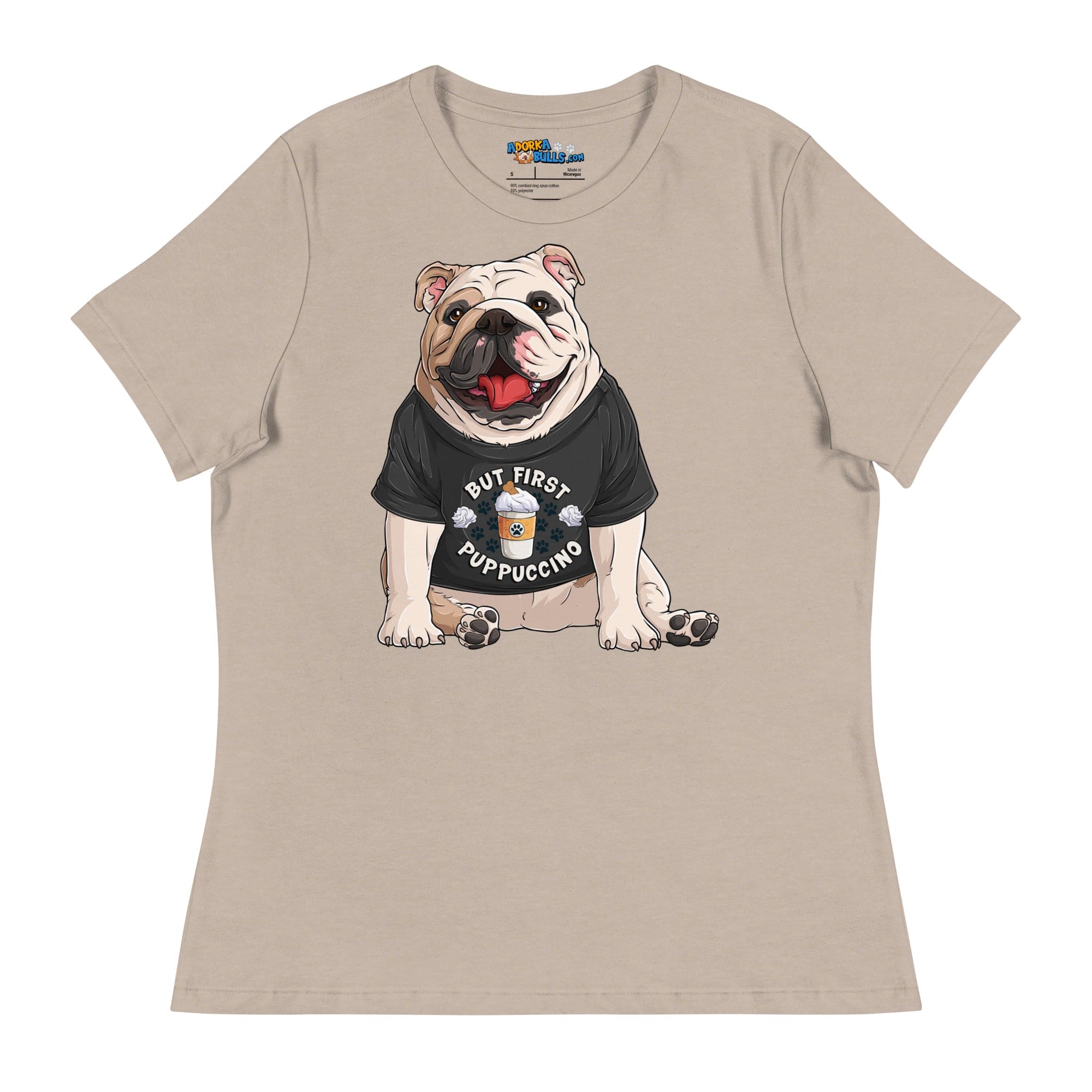 "But First Puppucinno" English Bulldog Women&