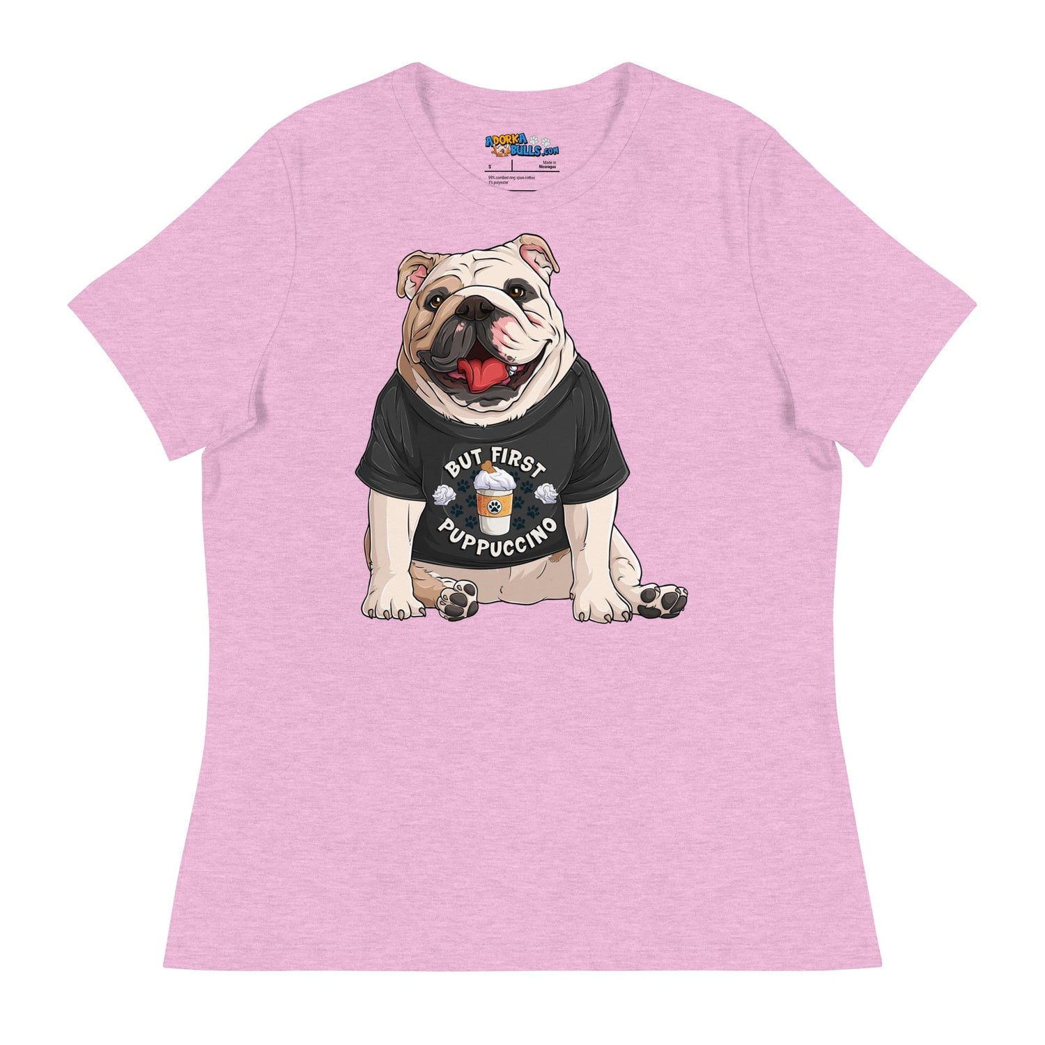 "But First Puppucinno" English Bulldog Women&