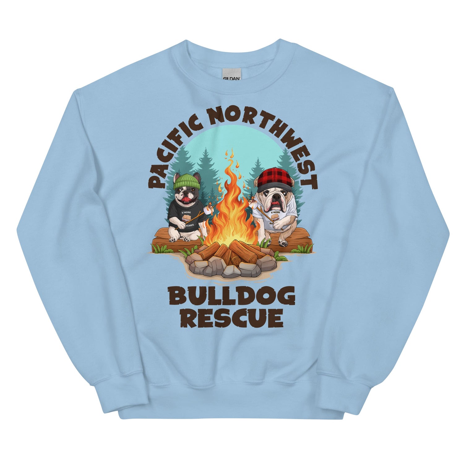 "Campfire Bullies" Pacific Northwest Bulldog Rescue Unisex Sweatshirt