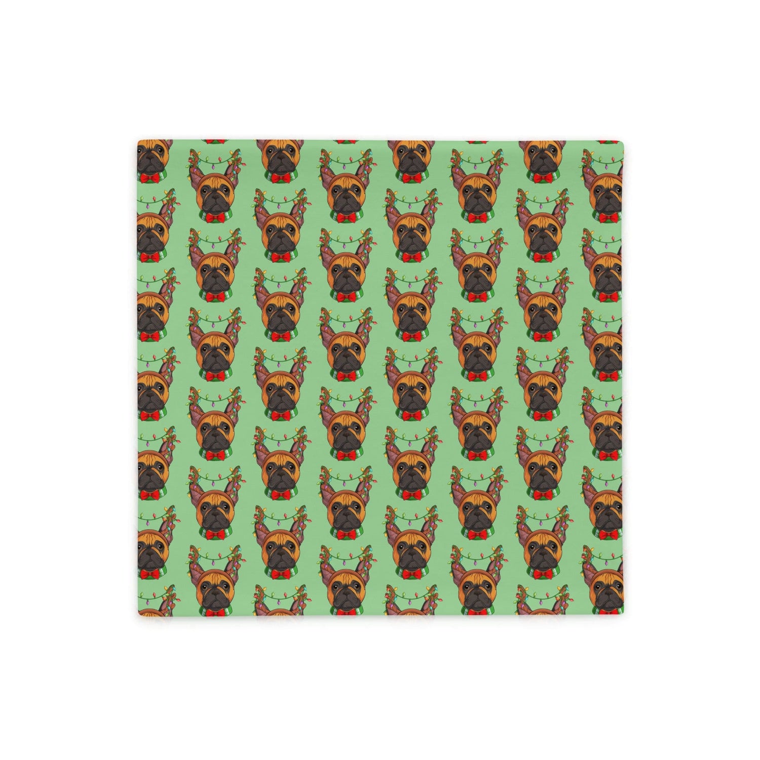 Christmas Lights + Antlers Pillow Case