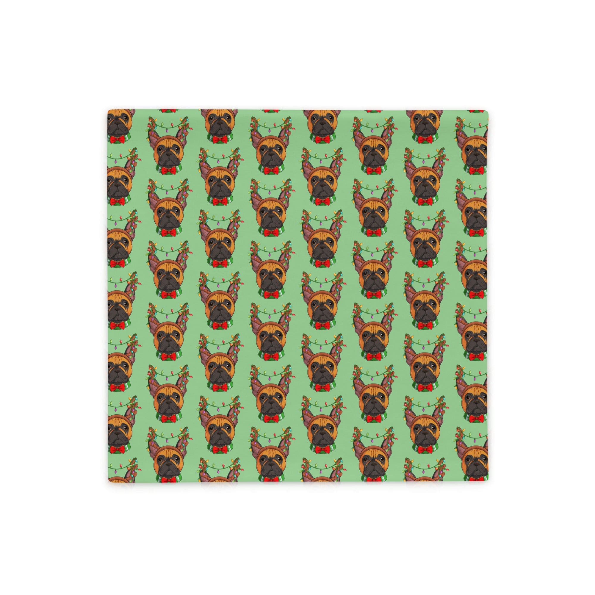 Christmas Lights + Antlers Pillow Case