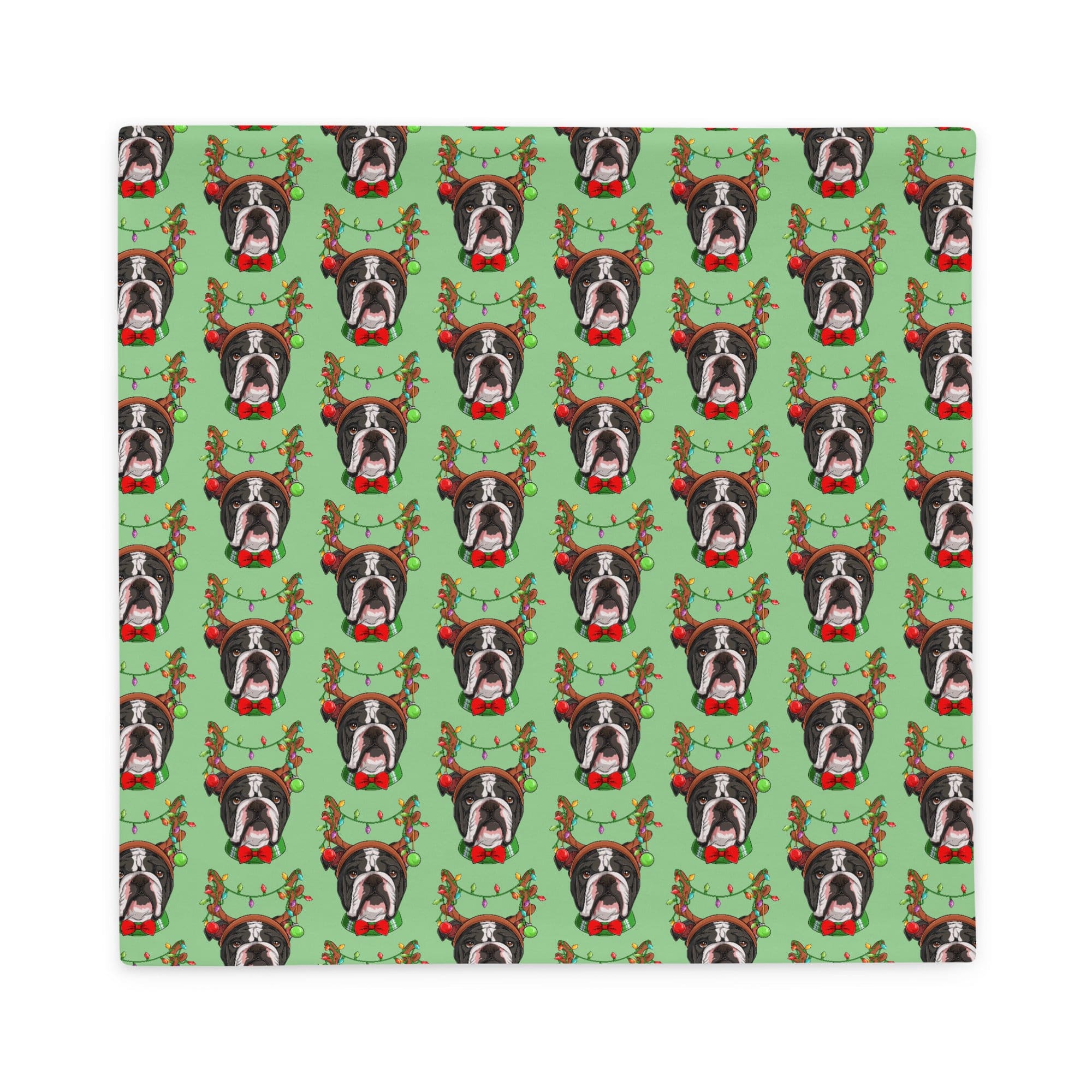 Christmas Lights + Antlers Pillow Case