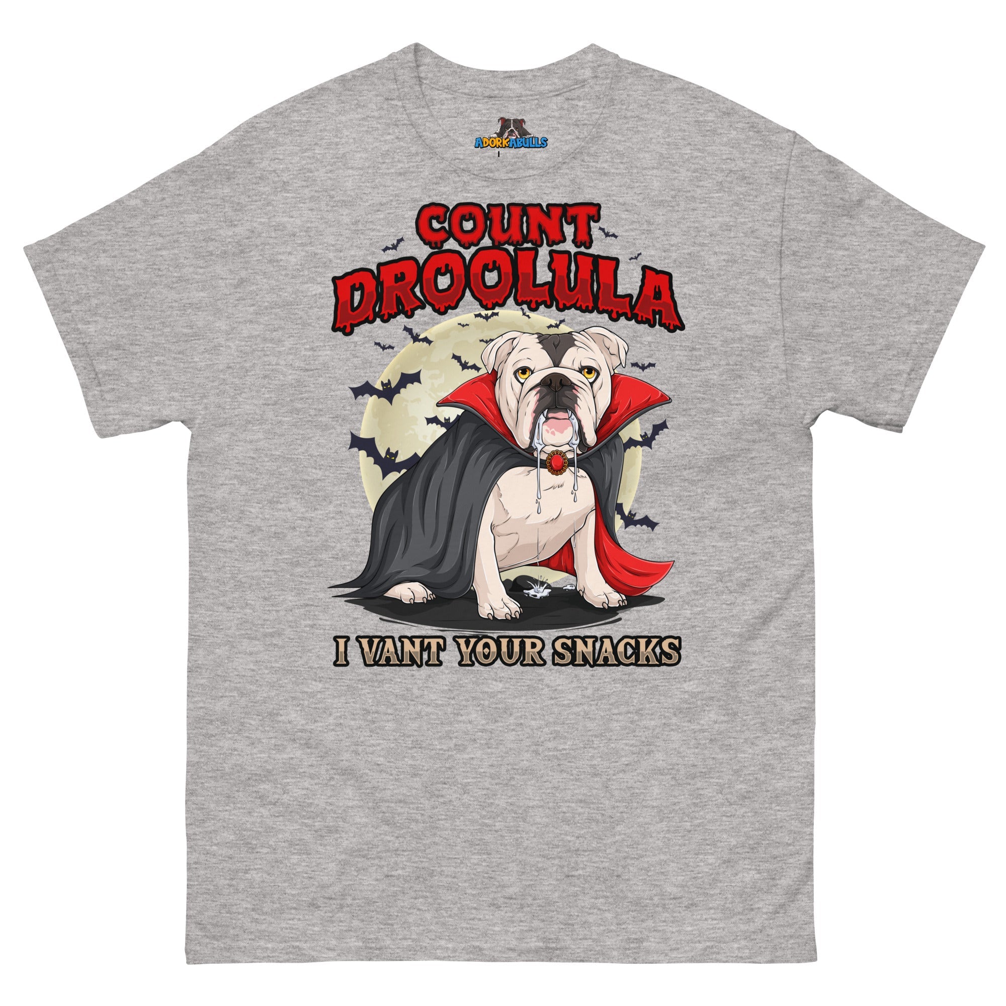 Count Droolula English Bulldog Halloween Tee