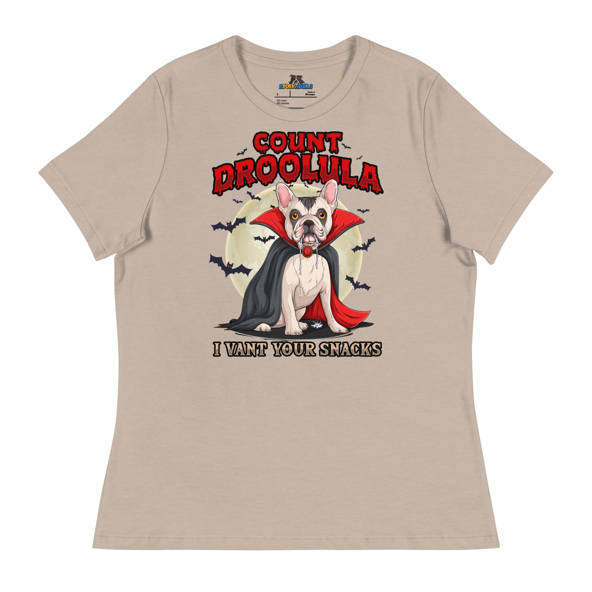 Count Droolula Women’s French Bulldog Halloween Tee