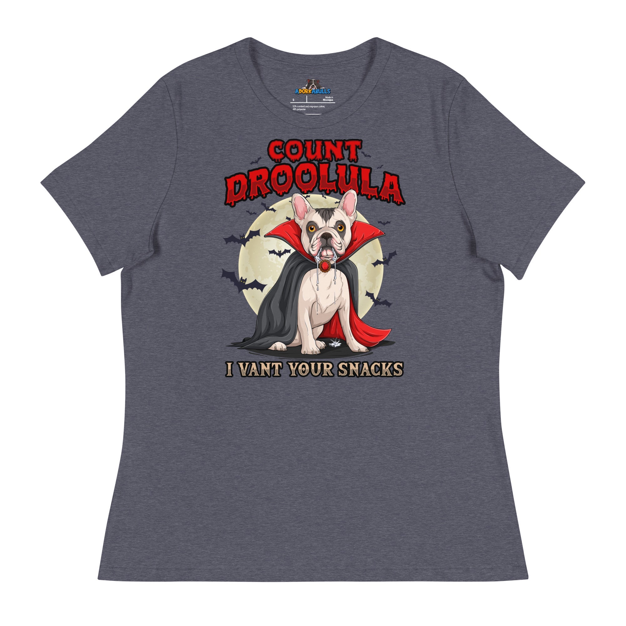 Count Droolula Women’s French Bulldog Halloween Tee