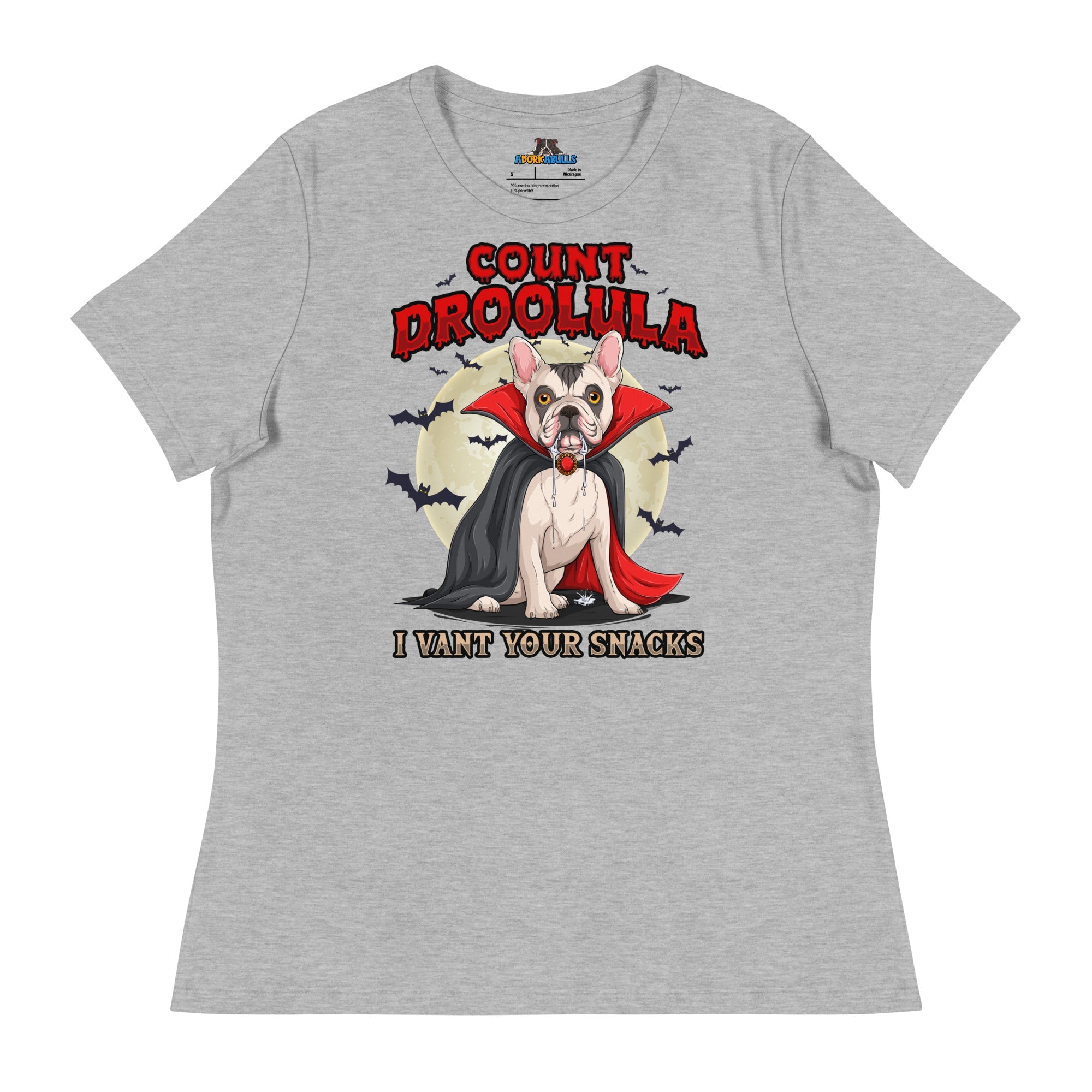 Count Droolula Women’s French Bulldog Halloween Tee