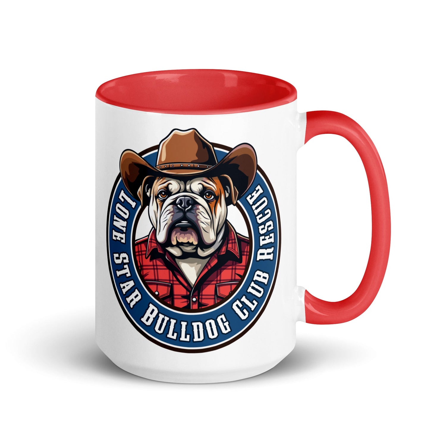 Cowbull Lone Star Bulldog Club Rescue Mug with Color Inside