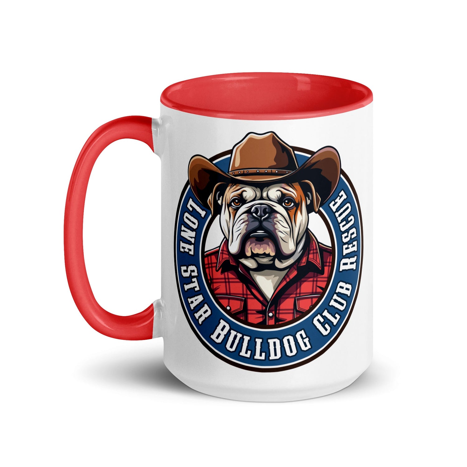 Cowbull Lone Star Bulldog Club Rescue Mug with Color Inside