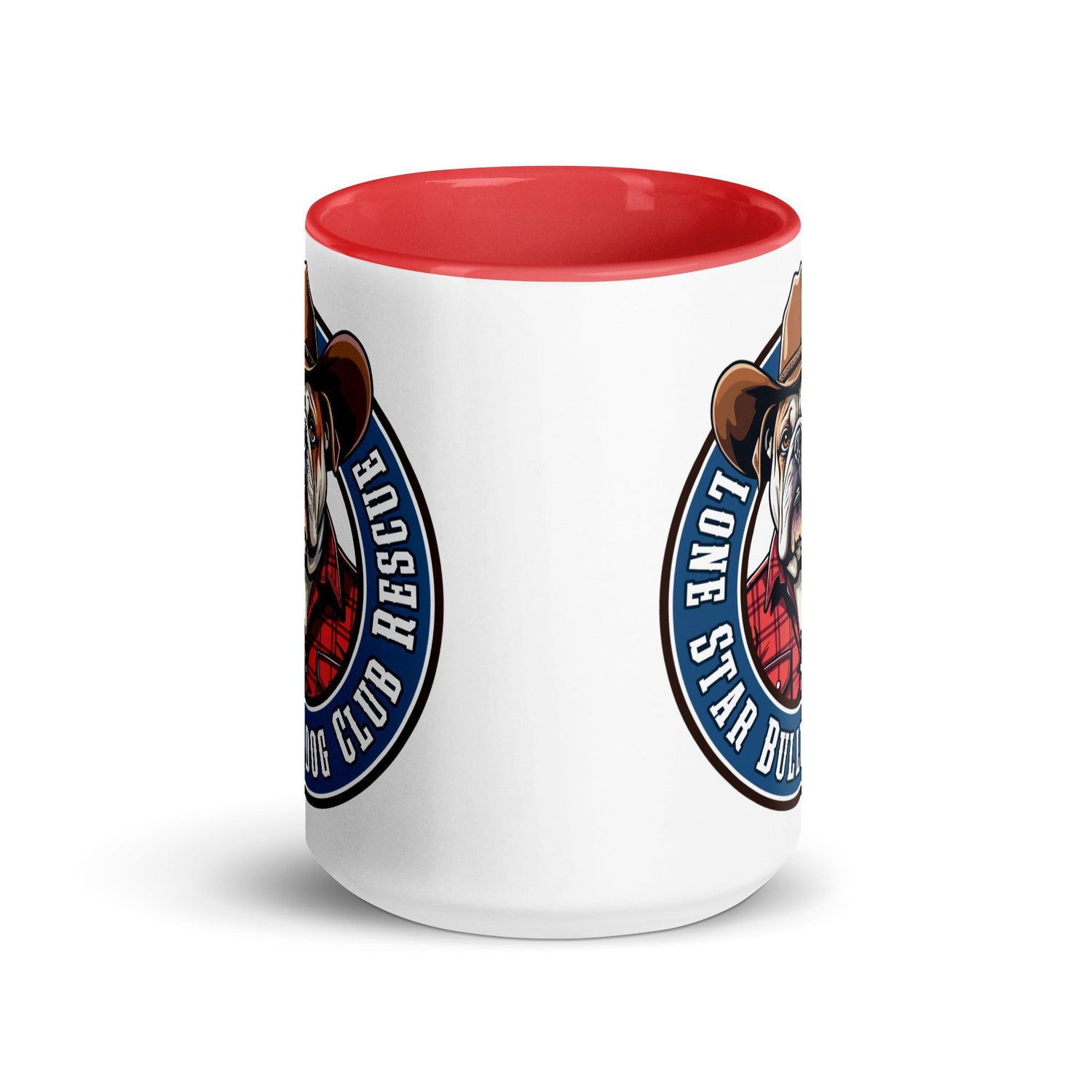 Cowbull Lone Star Bulldog Club Rescue Mug with Color Inside