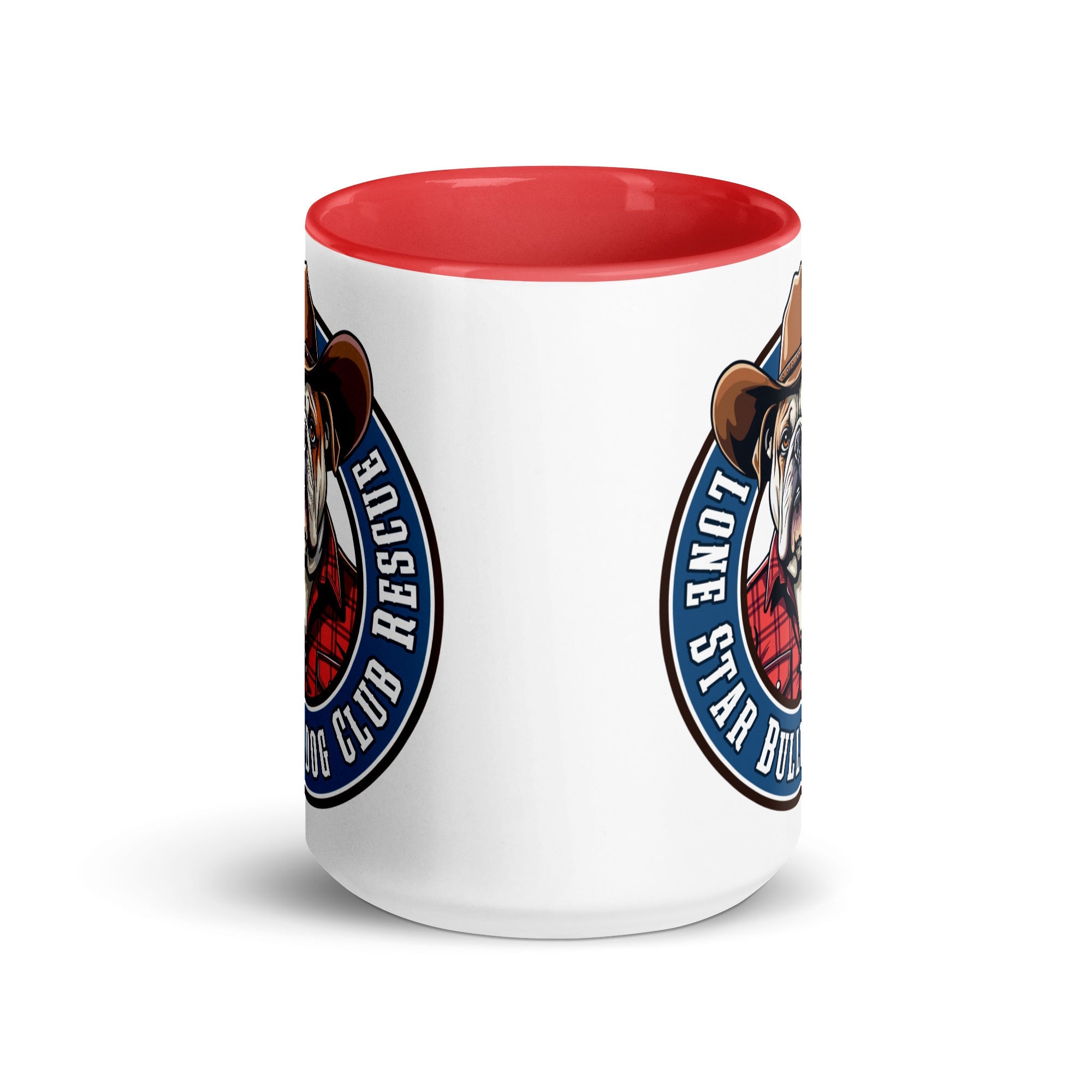 Cowbull Lone Star Bulldog Club Rescue Mug with Color Inside