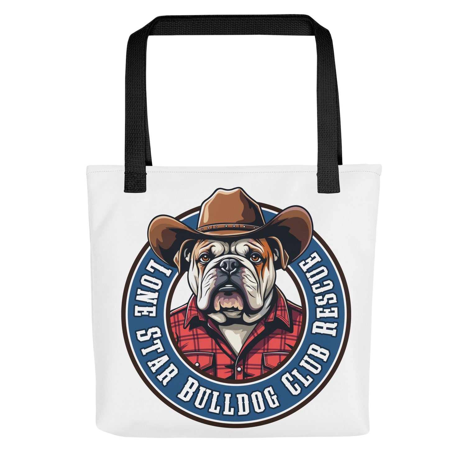 Cowbull Lone Star Bulldog Club Rescue Tote Bag