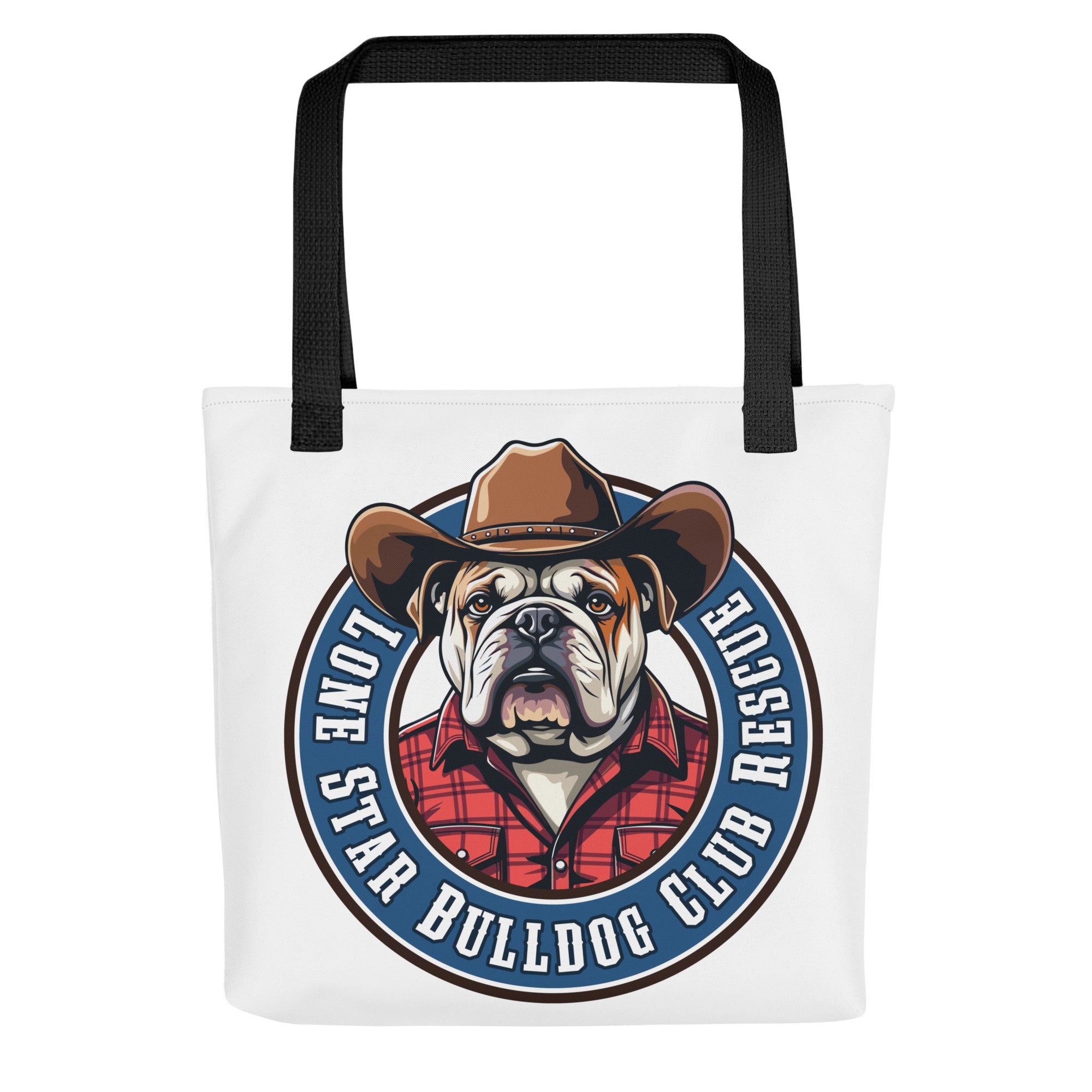 Cowbull Lone Star Bulldog Club Rescue Tote Bag
