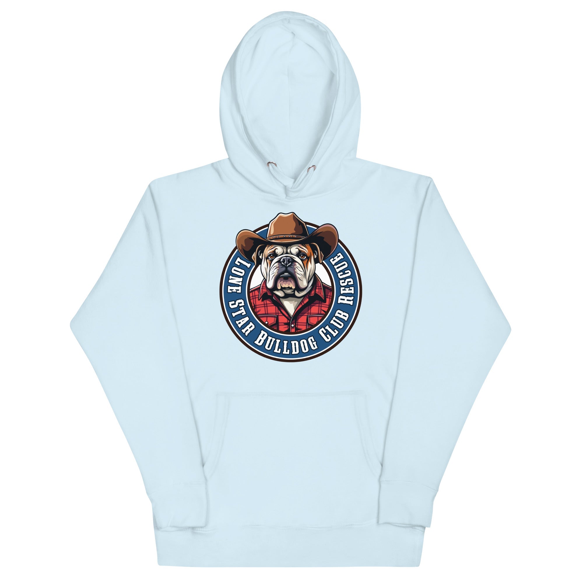 Cowbull Lone Star Bulldog Club Rescue Unisex Hoodie