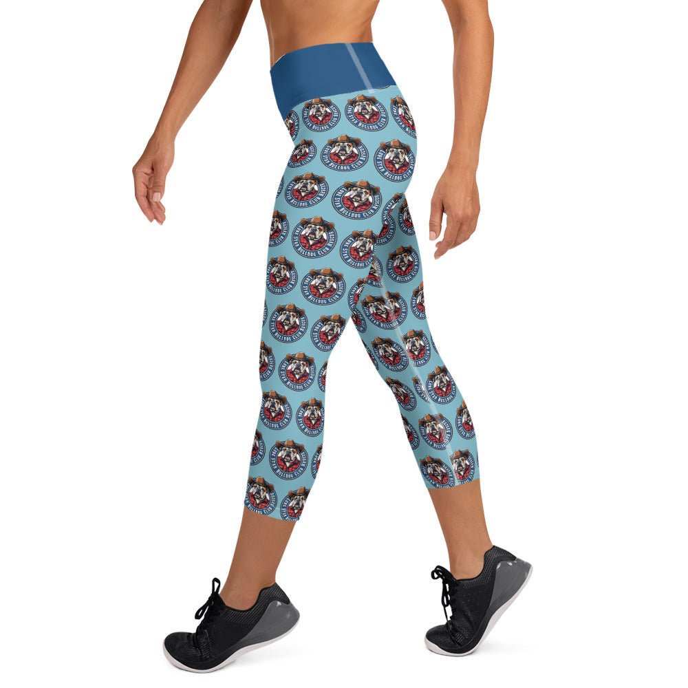 Cowbull Lone Star Bulldog Club Rescue Yoga Capri Leggings