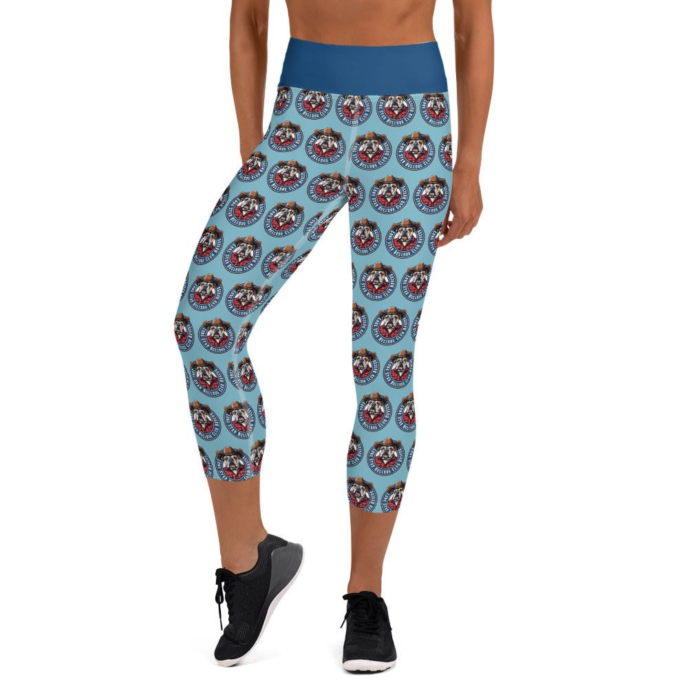 Cowbull Lone Star Bulldog Club Rescue Yoga Capri Leggings