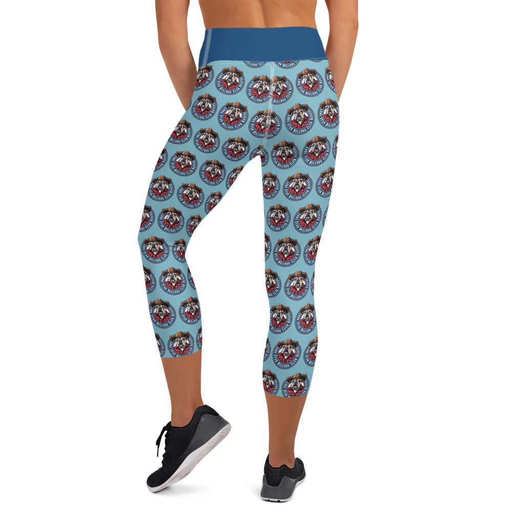 Cowbull Lone Star Bulldog Club Rescue Yoga Capri Leggings