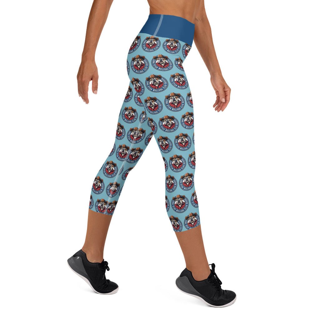Cowbull Lone Star Bulldog Club Rescue Yoga Capri Leggings