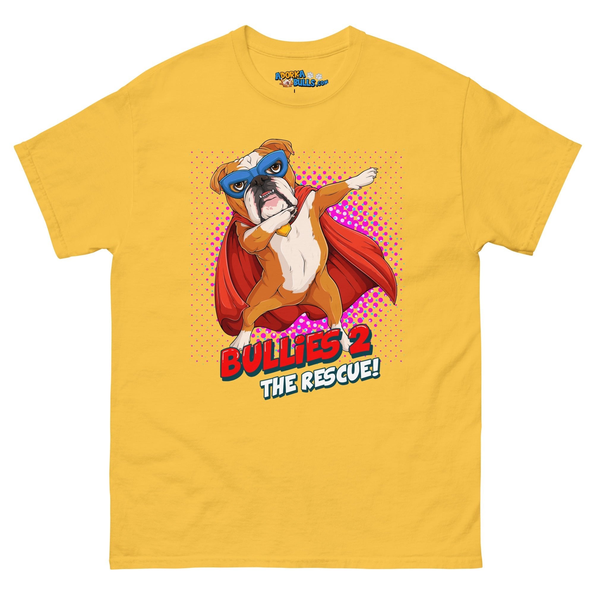 Dabbing Bulldog Superhero Men&