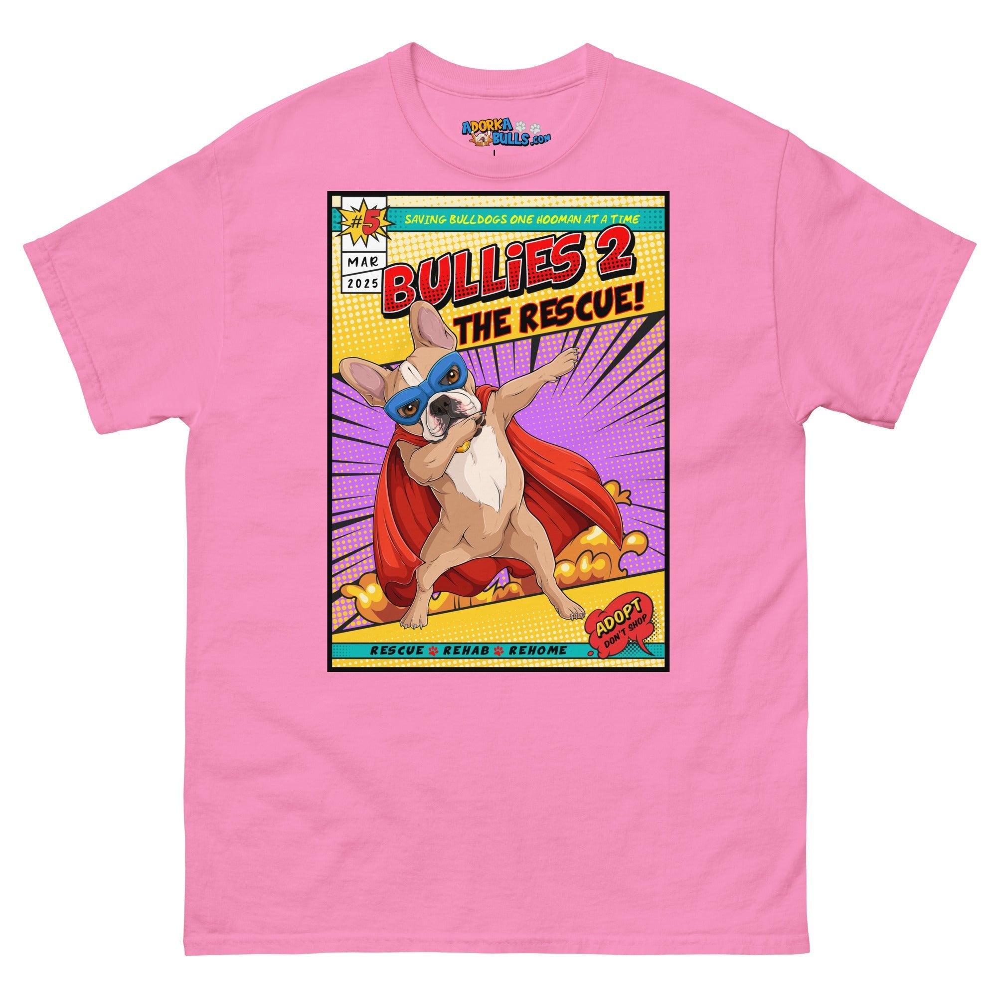 Dabbing Frenchie Superhero Comic Men&