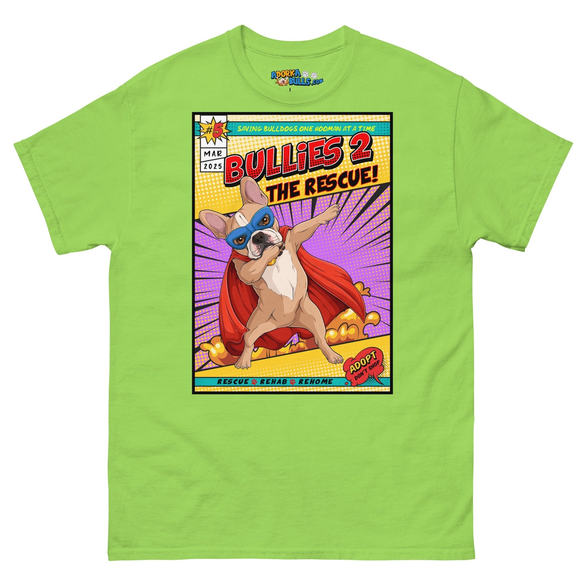 Dabbing Frenchie Superhero Comic Men&