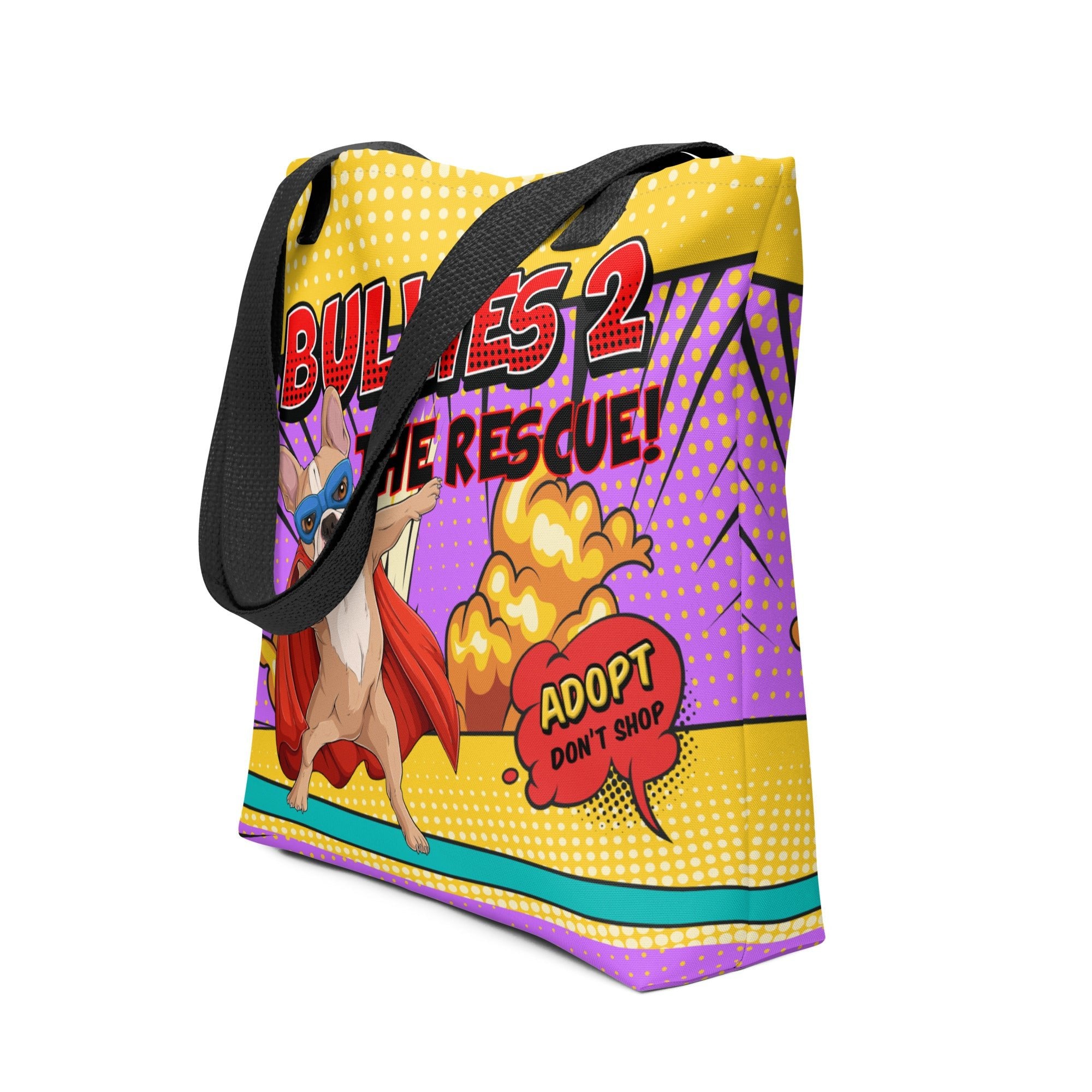 Dabbing Frenchie Superhero Tote Bag