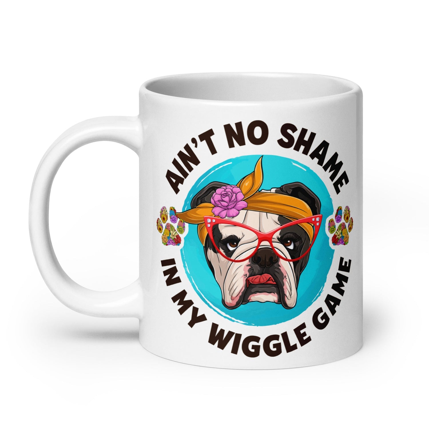 Female English Bulldog Wiggle Game Mug