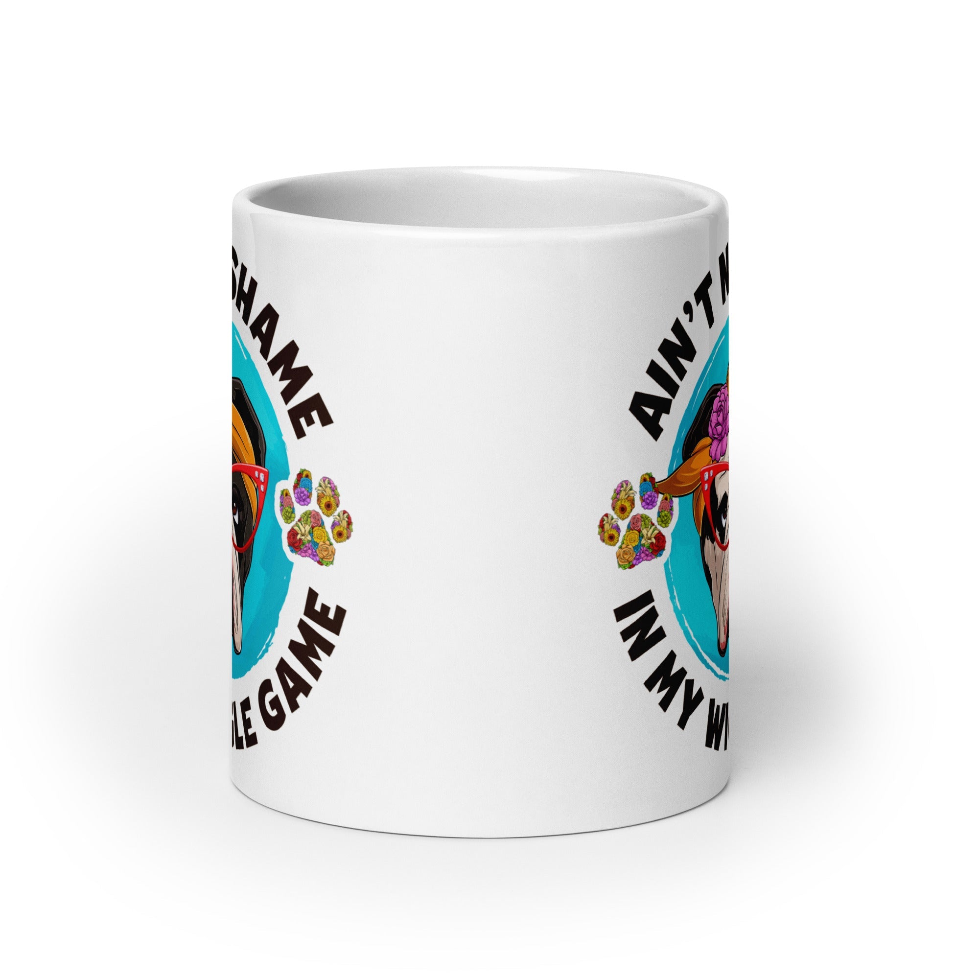 Female English Bulldog Wiggle Game Mug