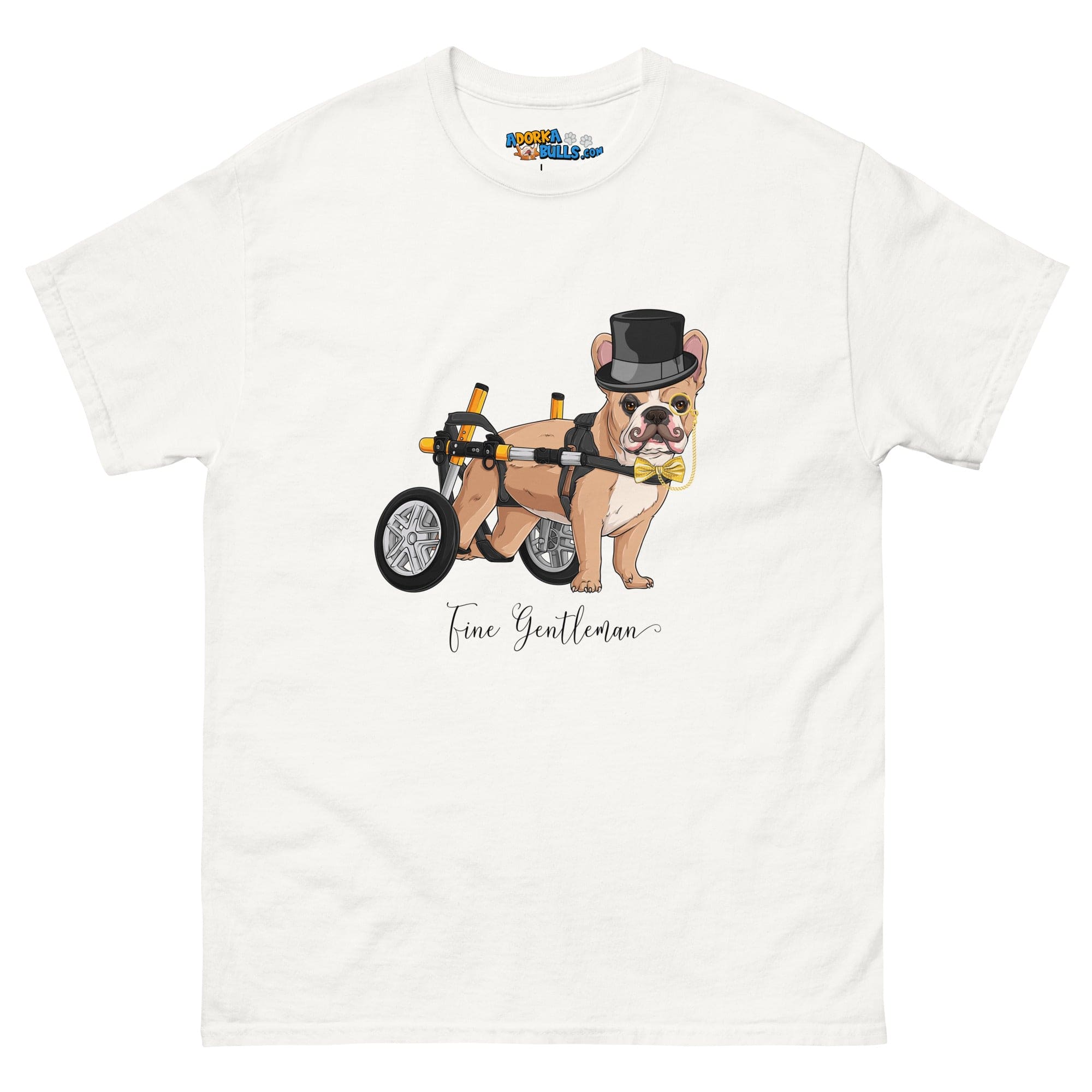 "Fine Gentleman" French Bulldog in Wheelchair Men&